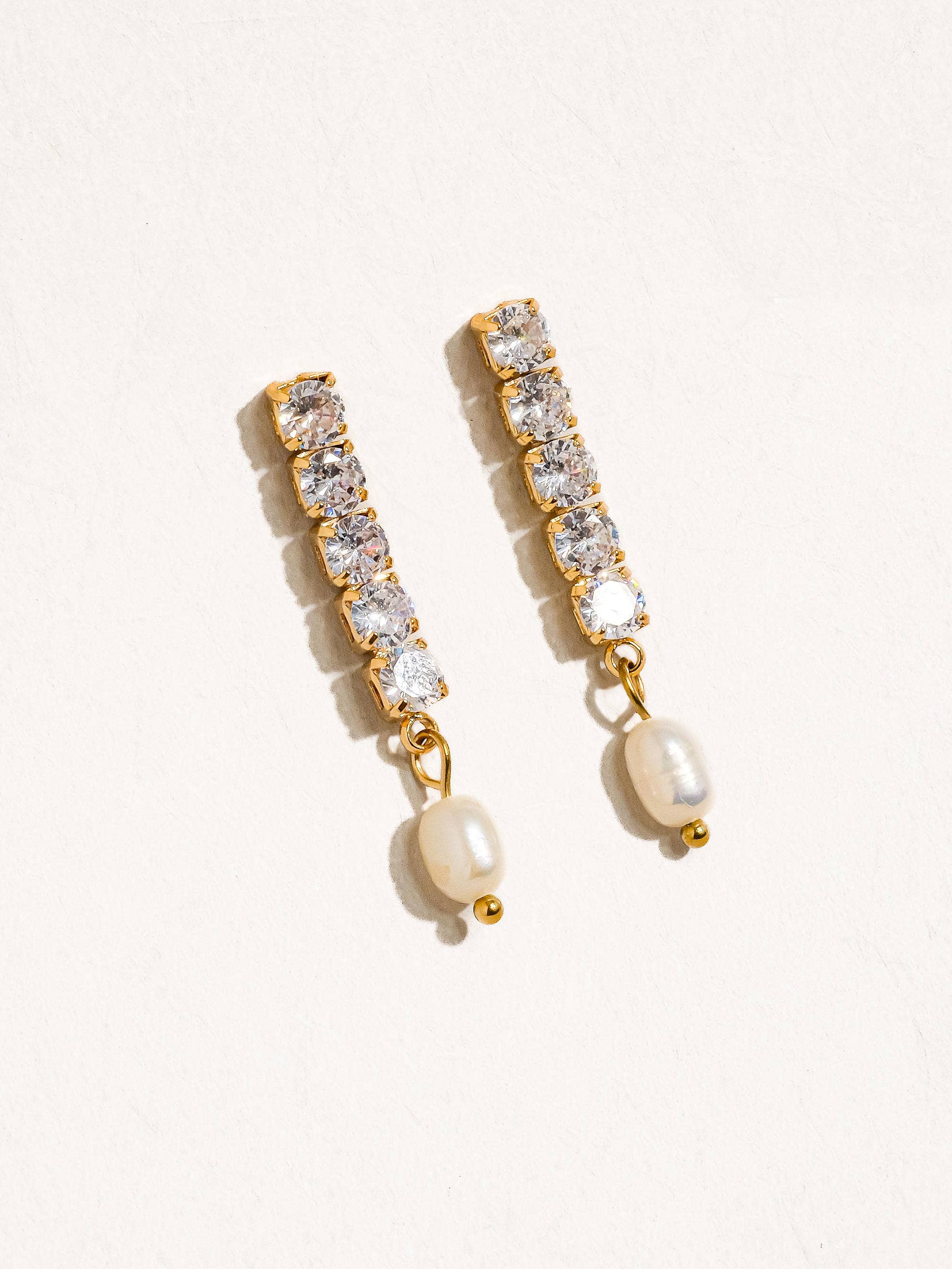 Annette CZ Pearl Drop Earring