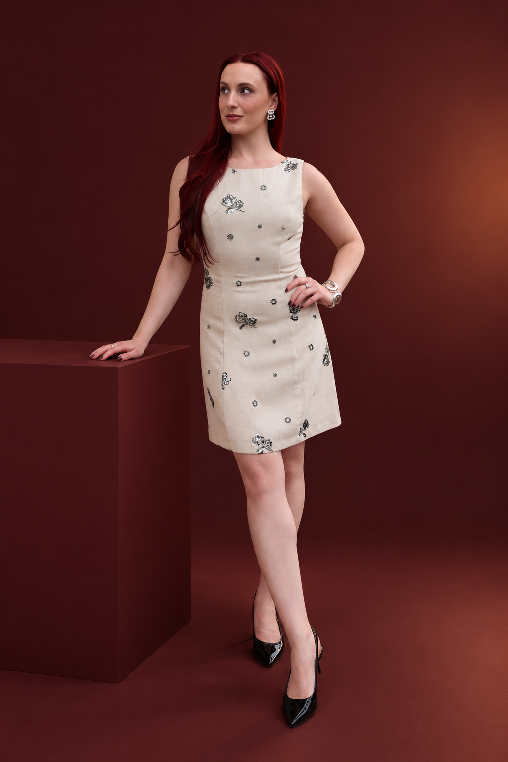 Laura Beaded Mini Dress