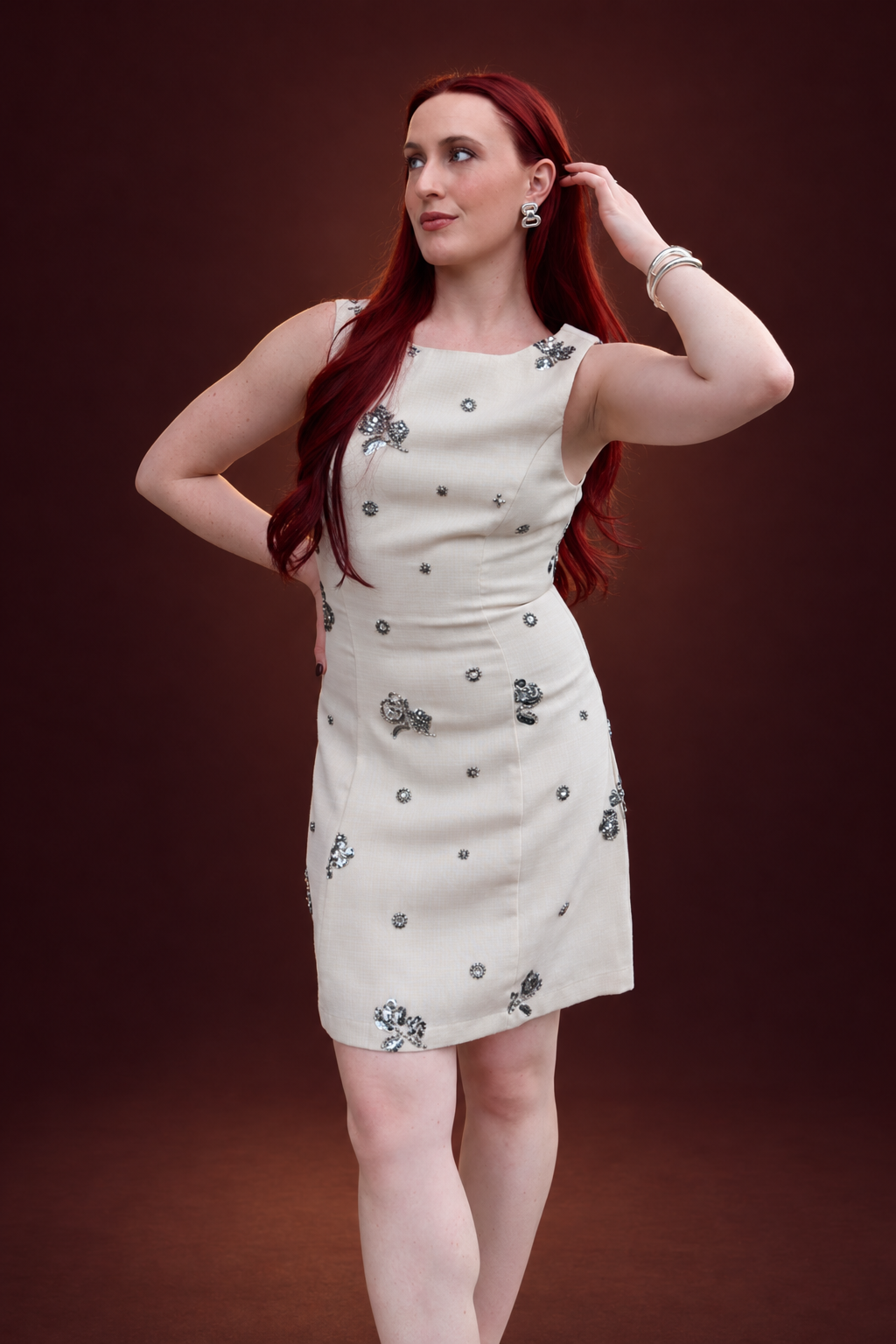 Laura Beaded Mini Dress