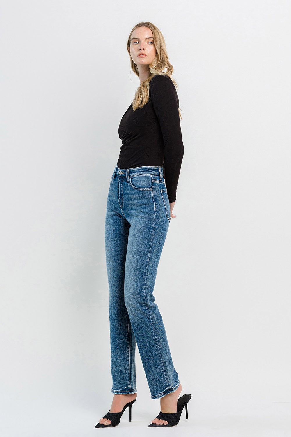 Riley High Rise Straight Jean
