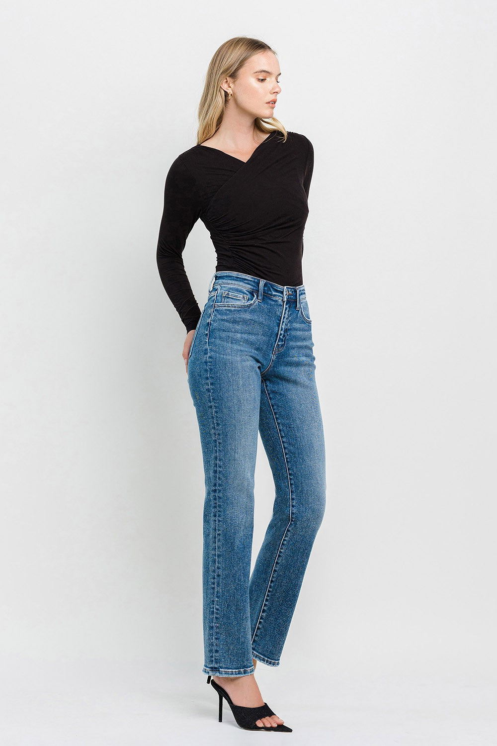 Riley High Rise Straight Jean