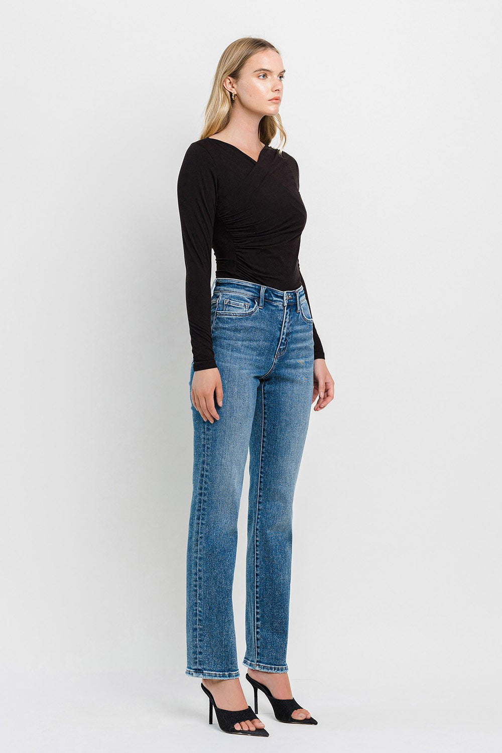 Riley High Rise Straight Jean