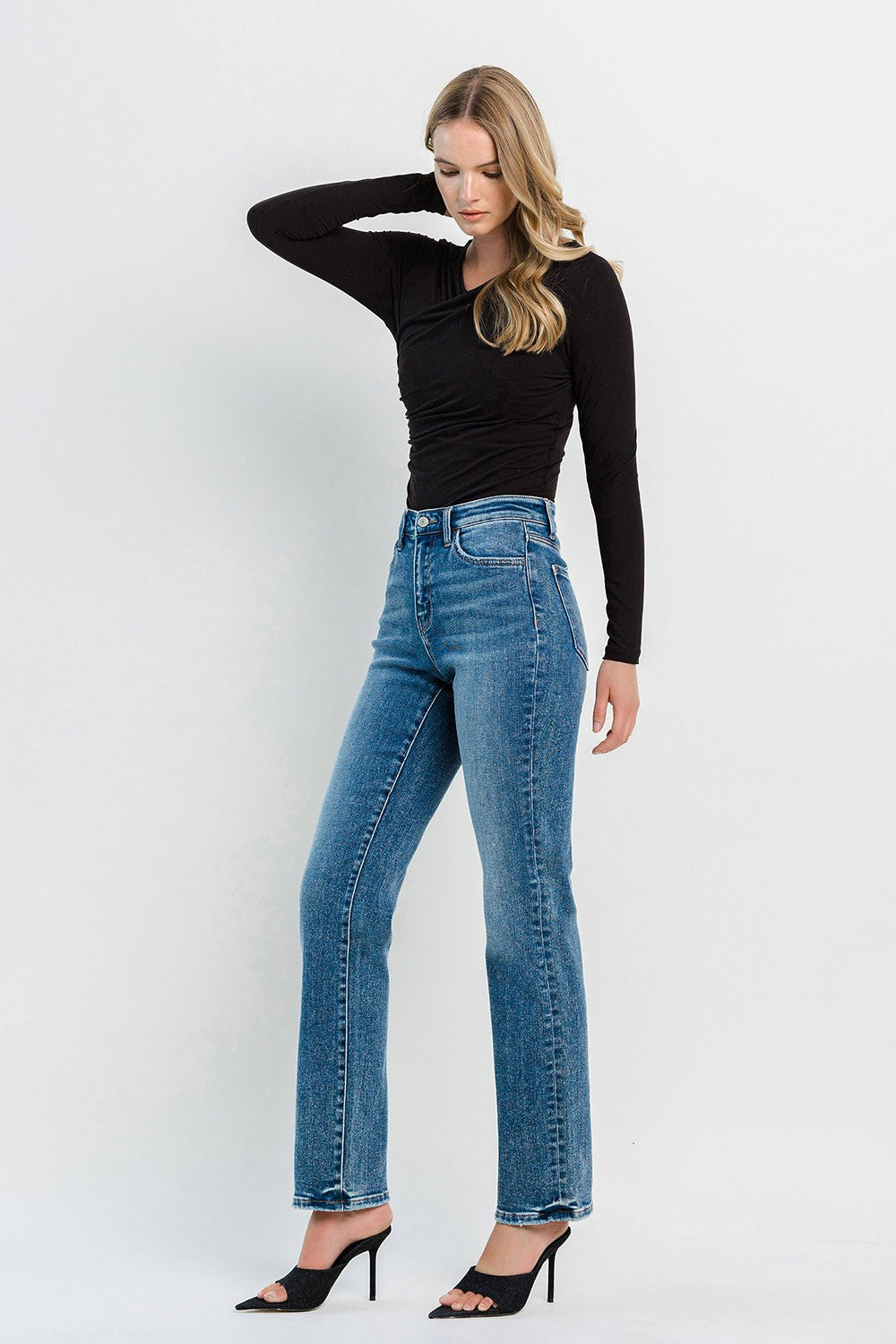 Riley High Rise Straight Jean