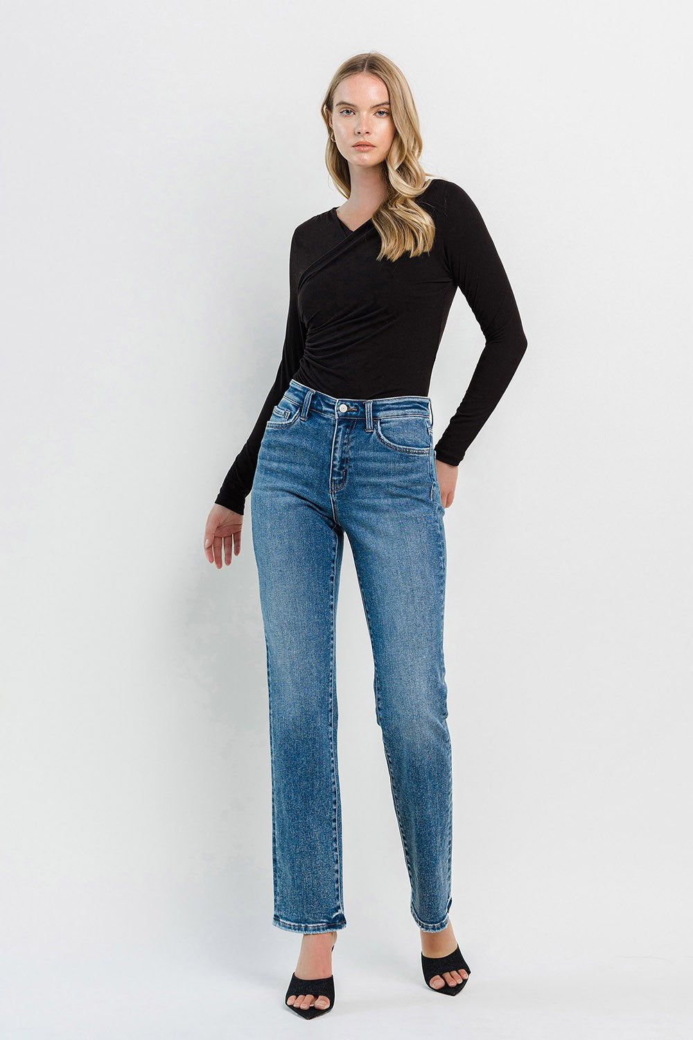 Riley High Rise Straight Jean