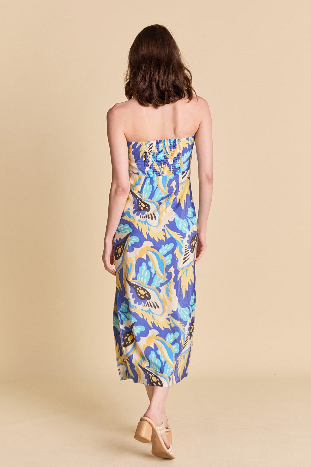 Mira Strapless Midi Dress