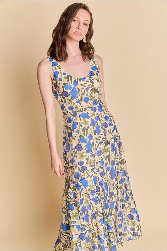 Amelie Floral Midi Dress