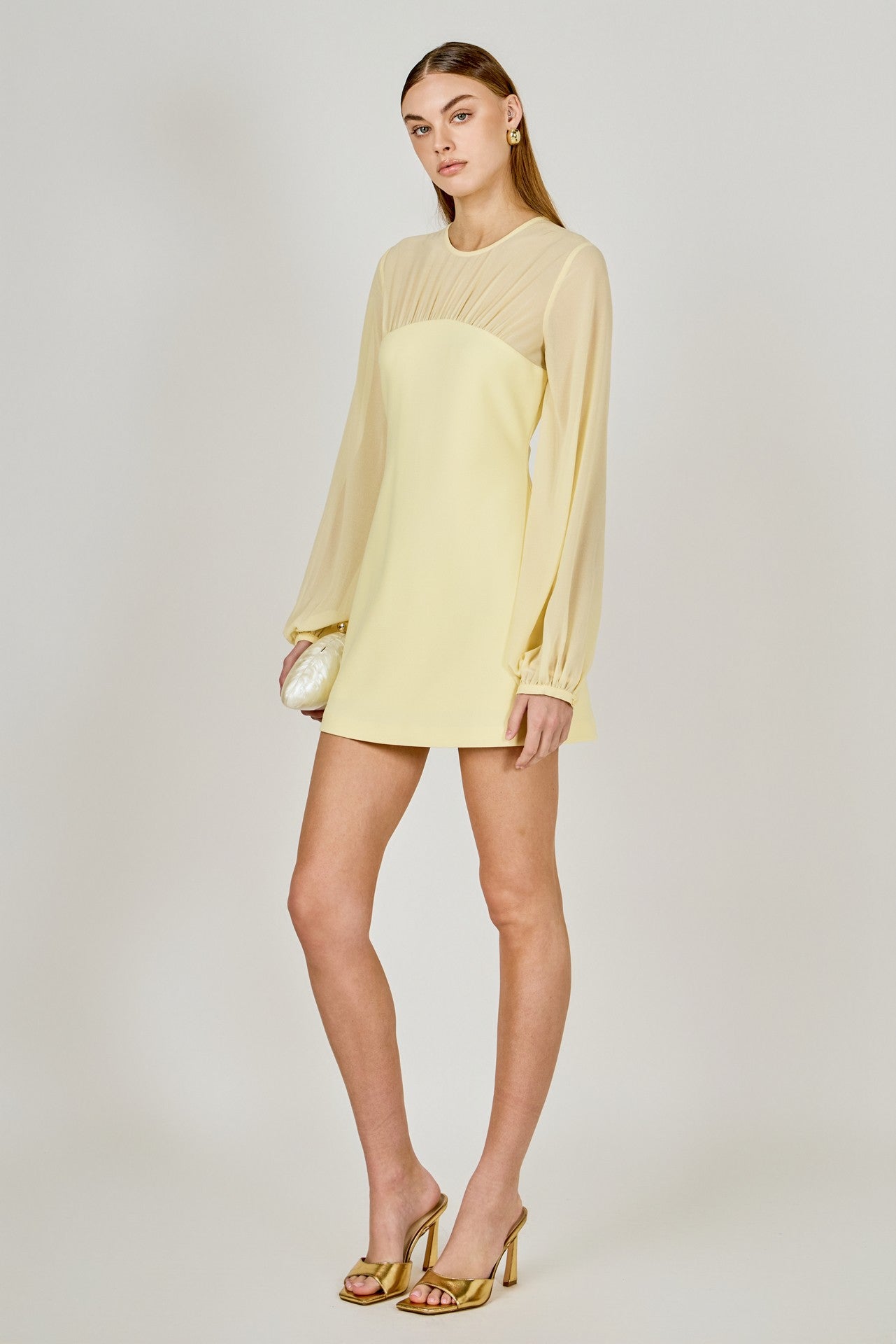 Carolina Mixed Media Mini Dress