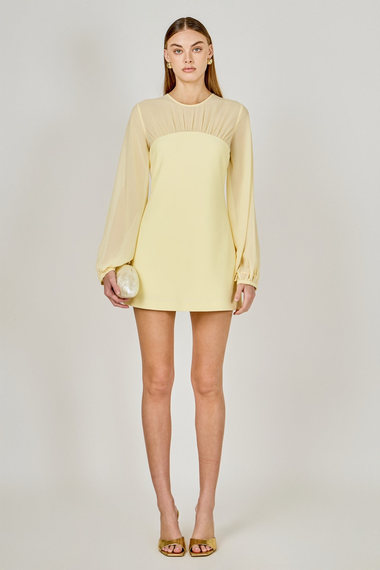 Carolina Mixed Media Mini Dress