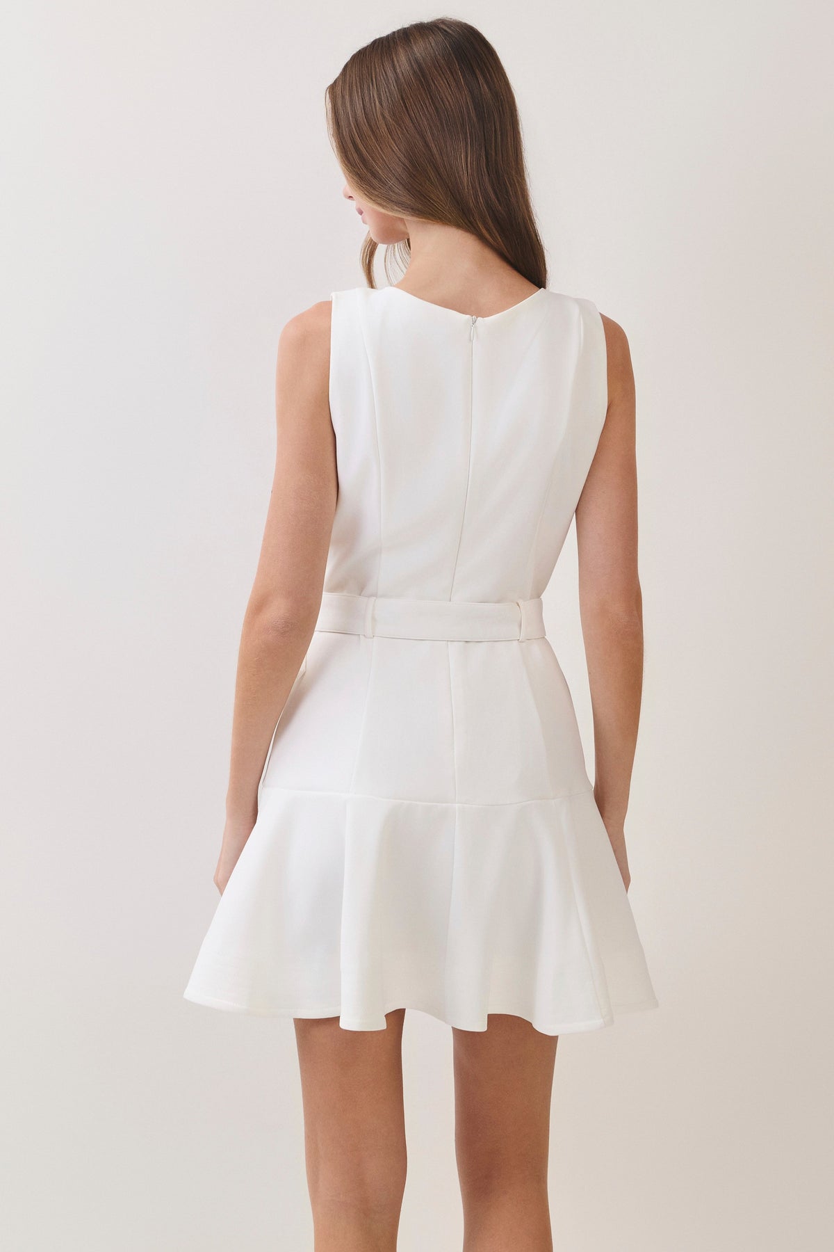 Evelyn Belted Mini Dress