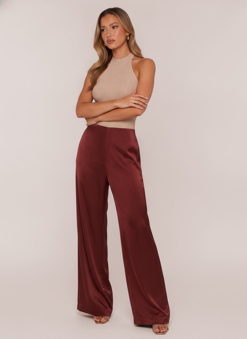 Kennedy Satin Wide Leg Pants