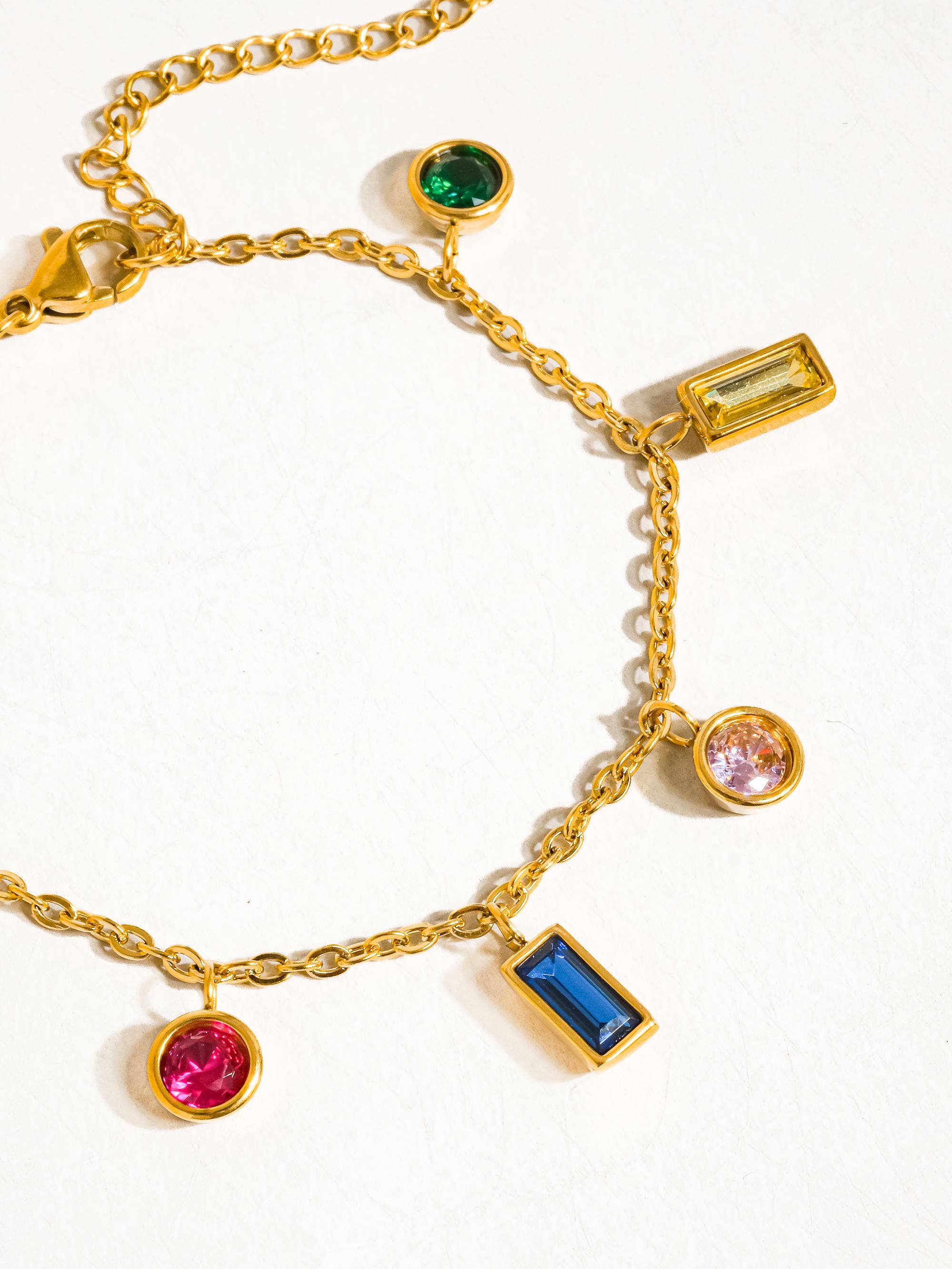 Daphne Multi CZ Tassel Bracelet