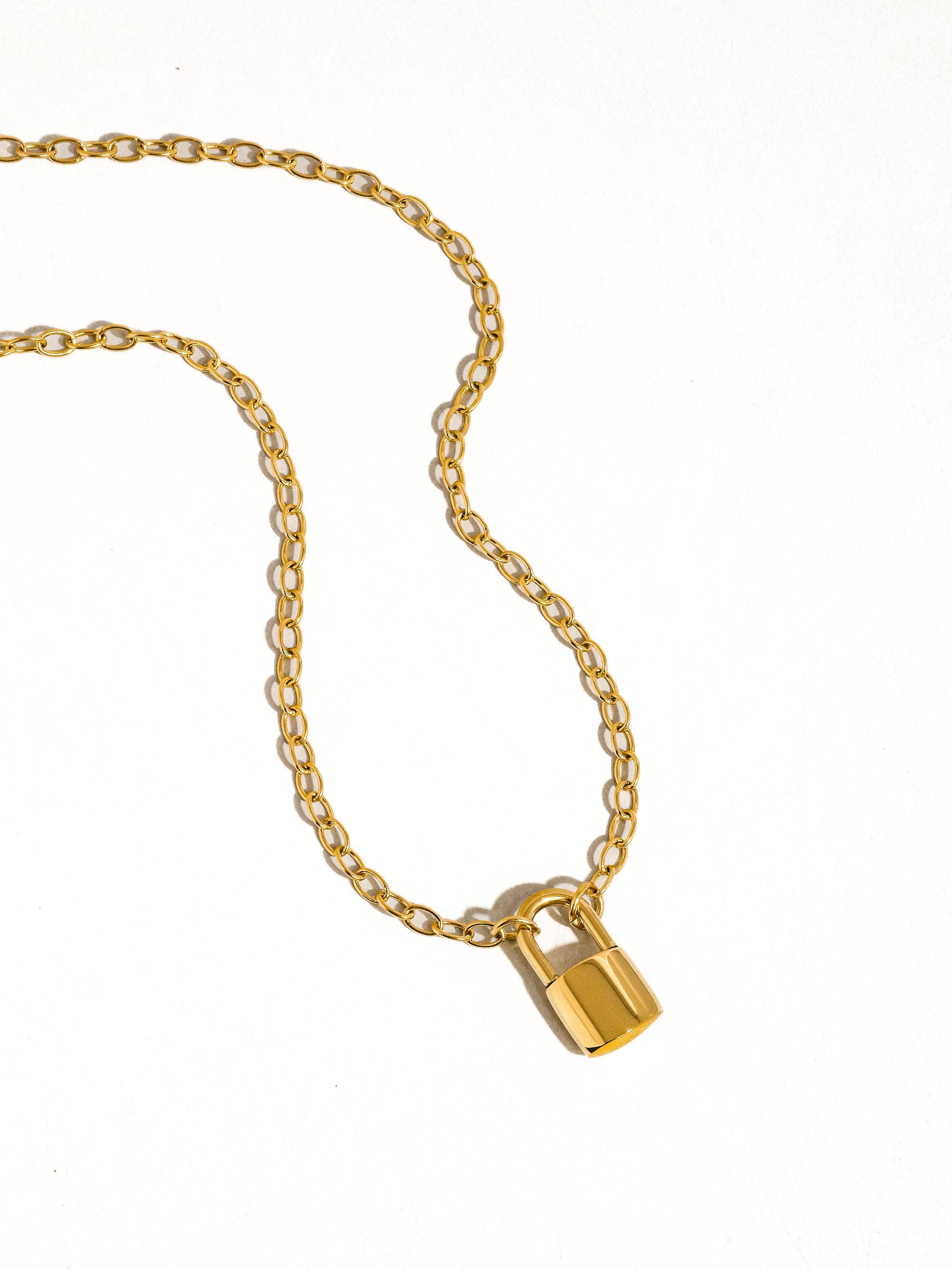 Diana Lock Chain Necklace