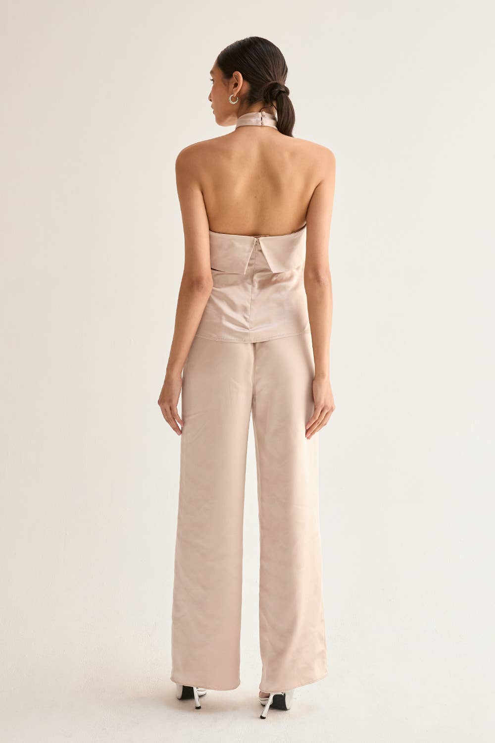 Millie Satin Halter Top