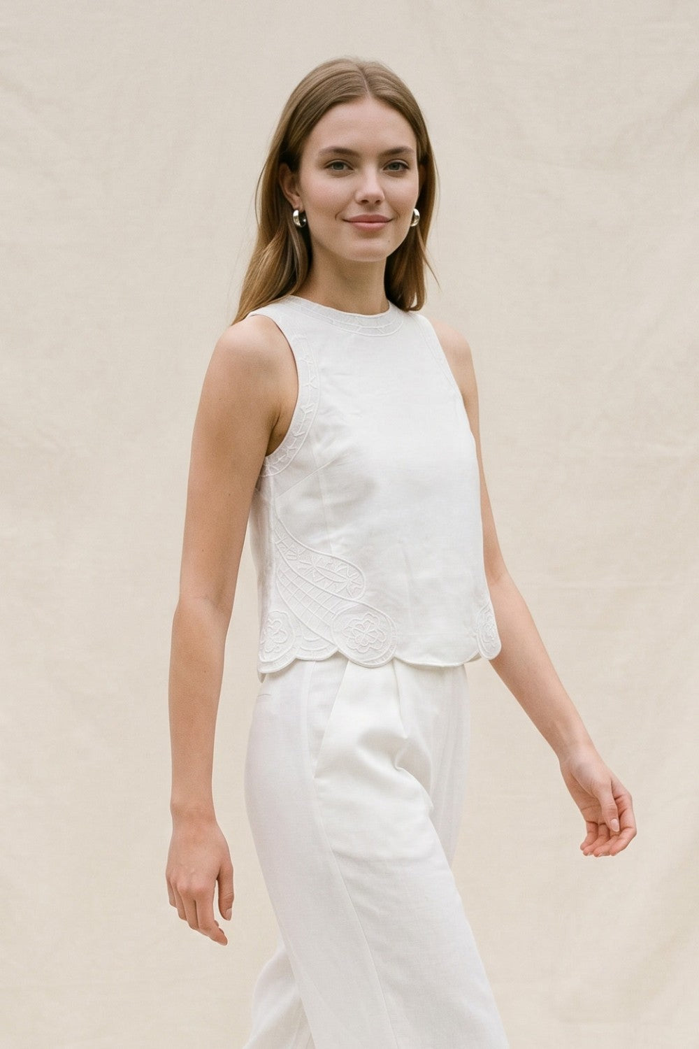 Loren Embroidered Top