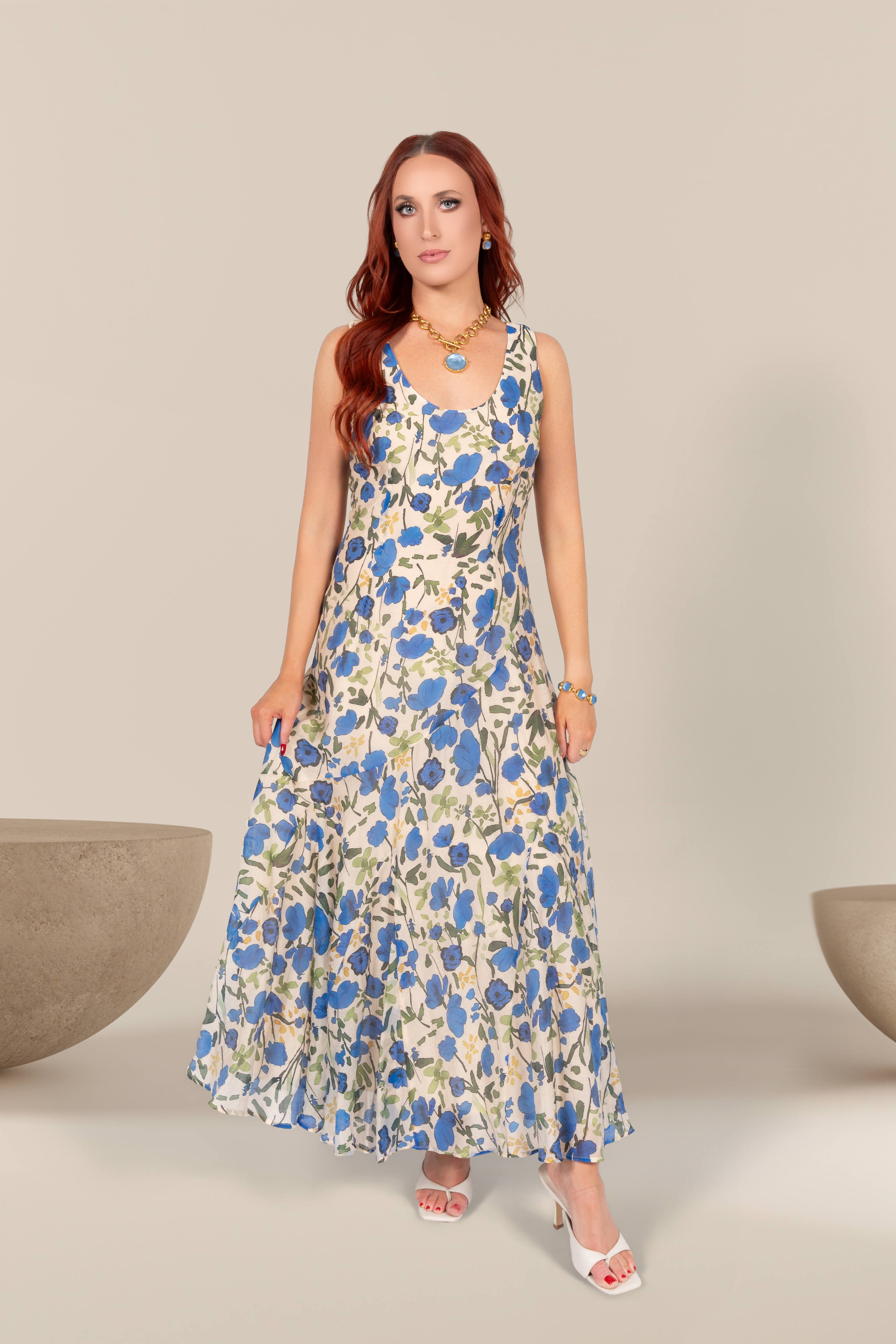Amelie Floral Midi Dress