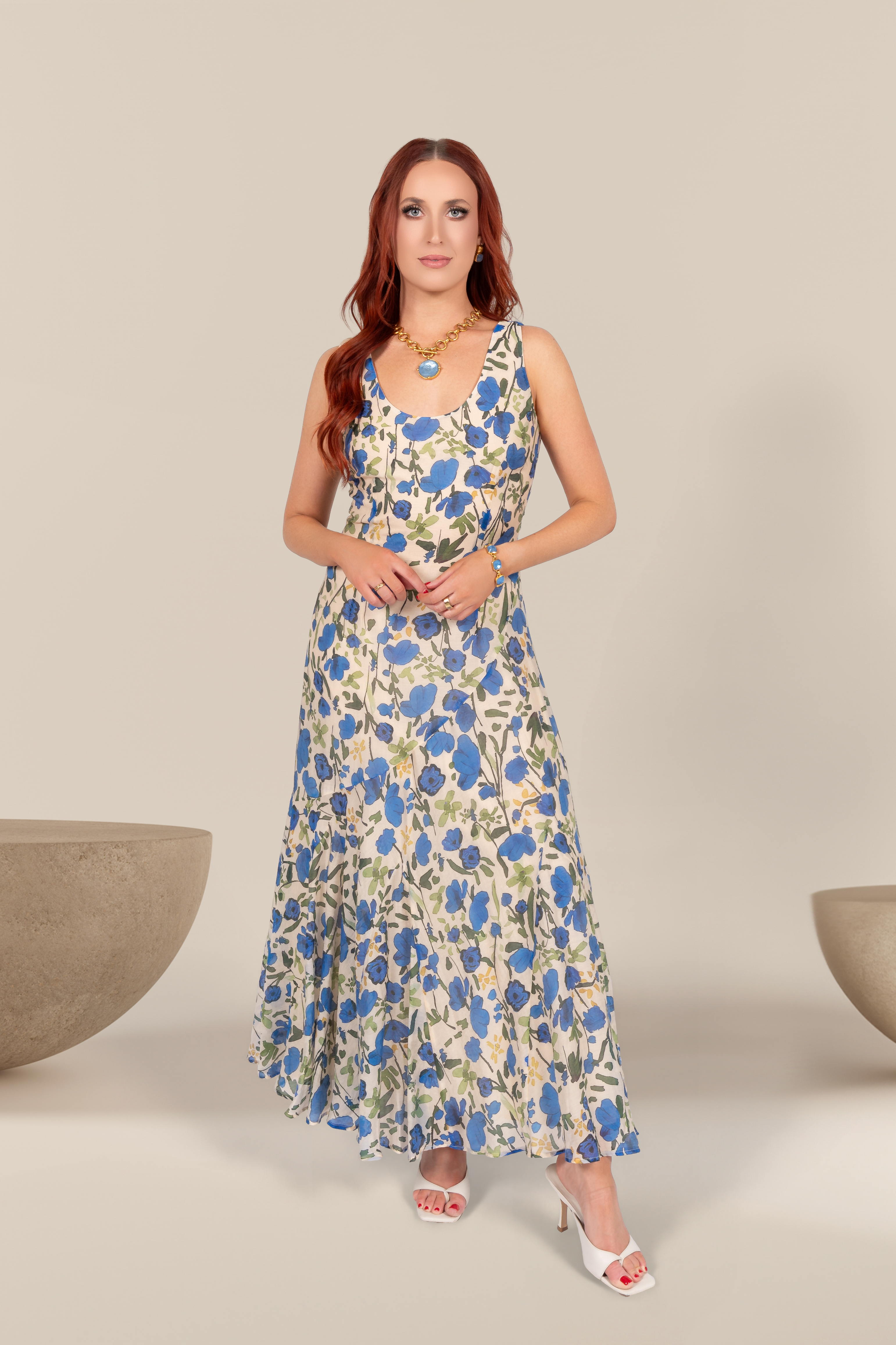 Amelie Floral Midi Dress
