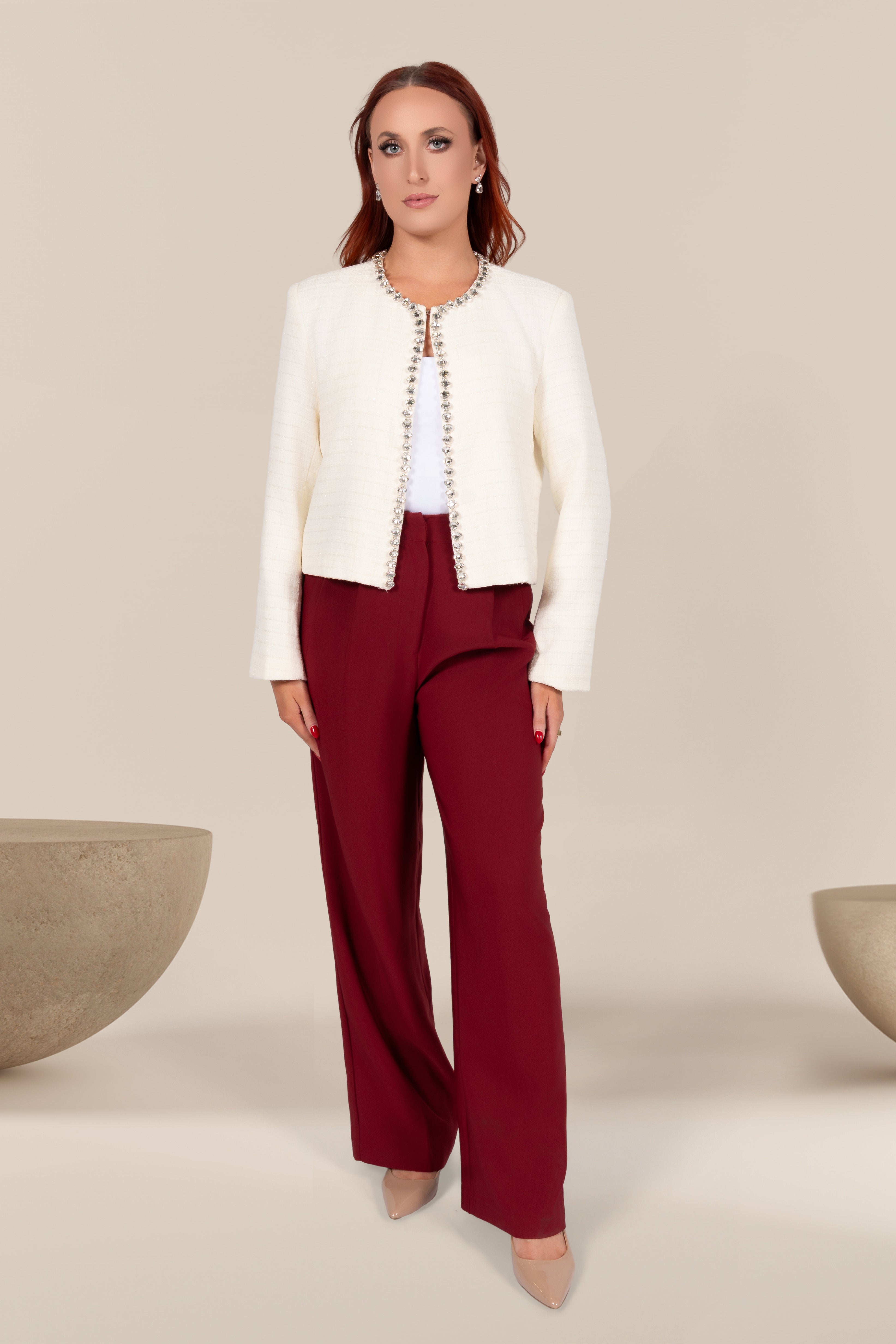 Marseille Rhinestone Trim Jacket