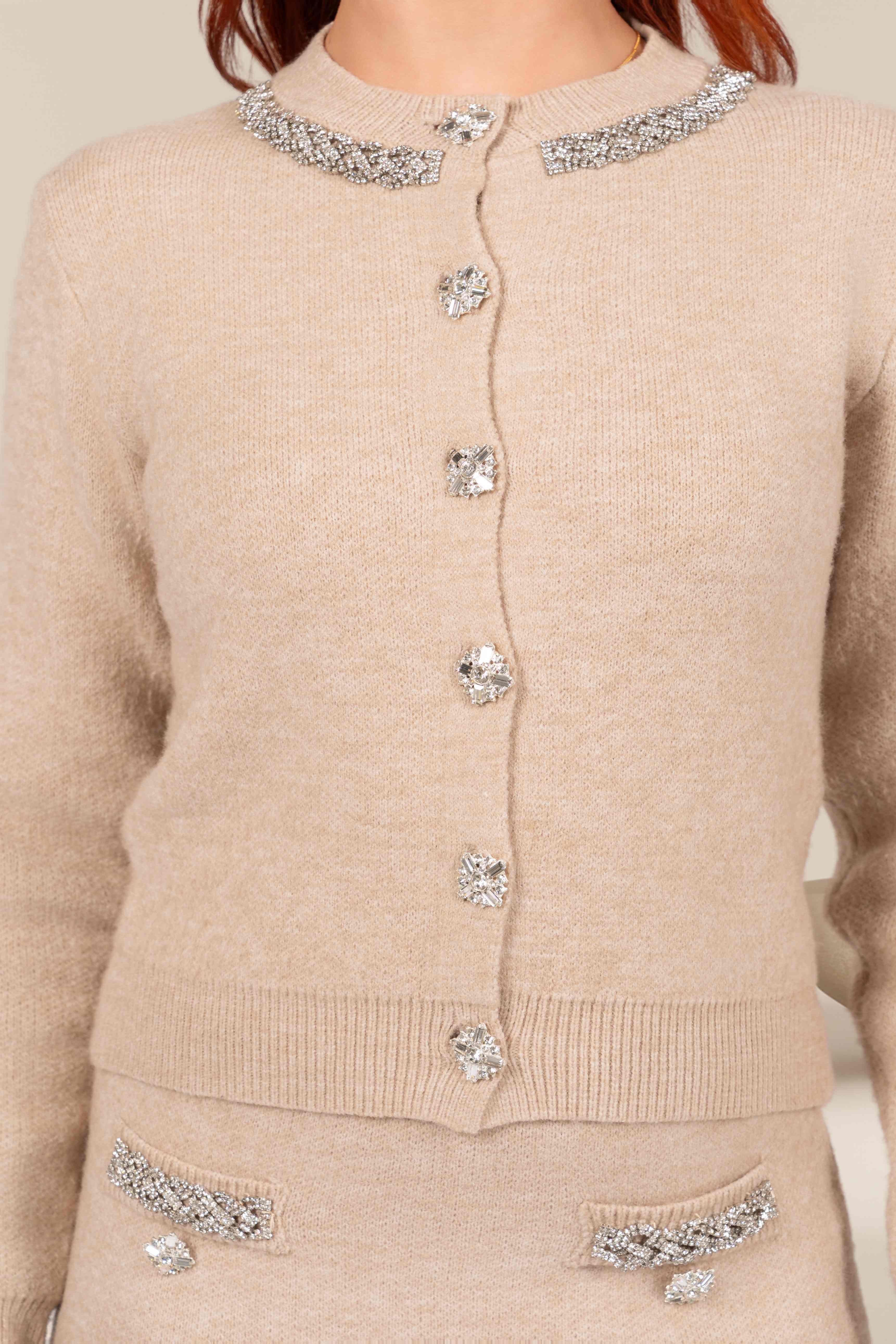 Claire Embellished Knit Cardigan