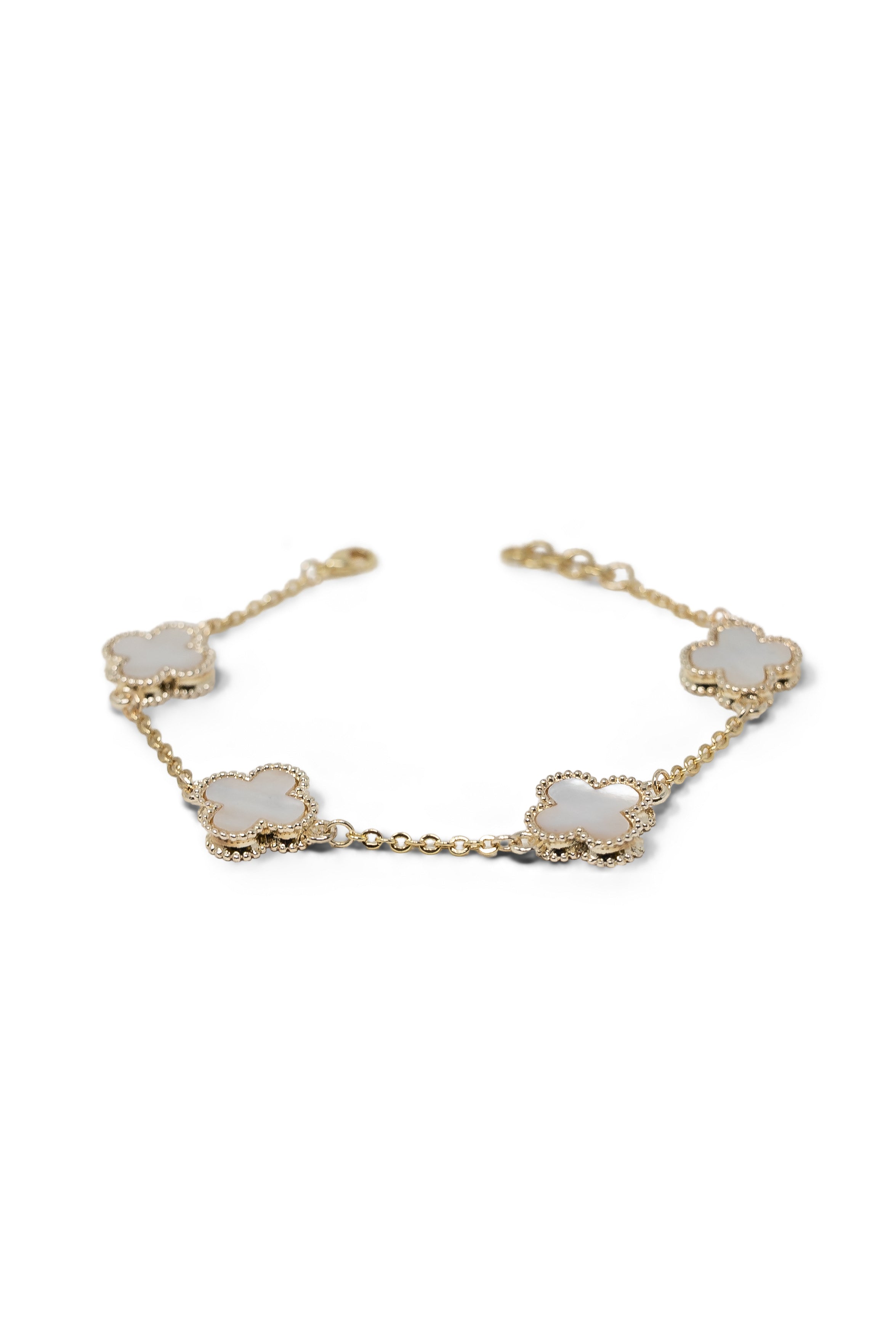 The Mother of Pearl Clover Bracelet