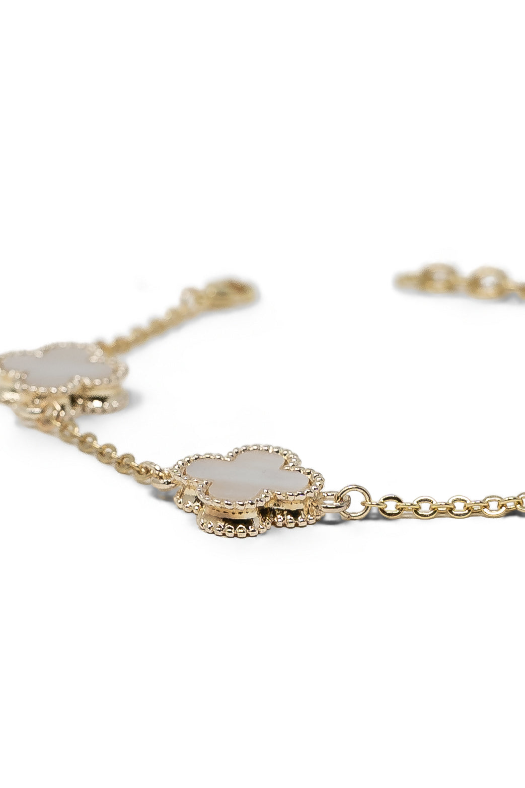The Mother of Pearl Clover Bracelet