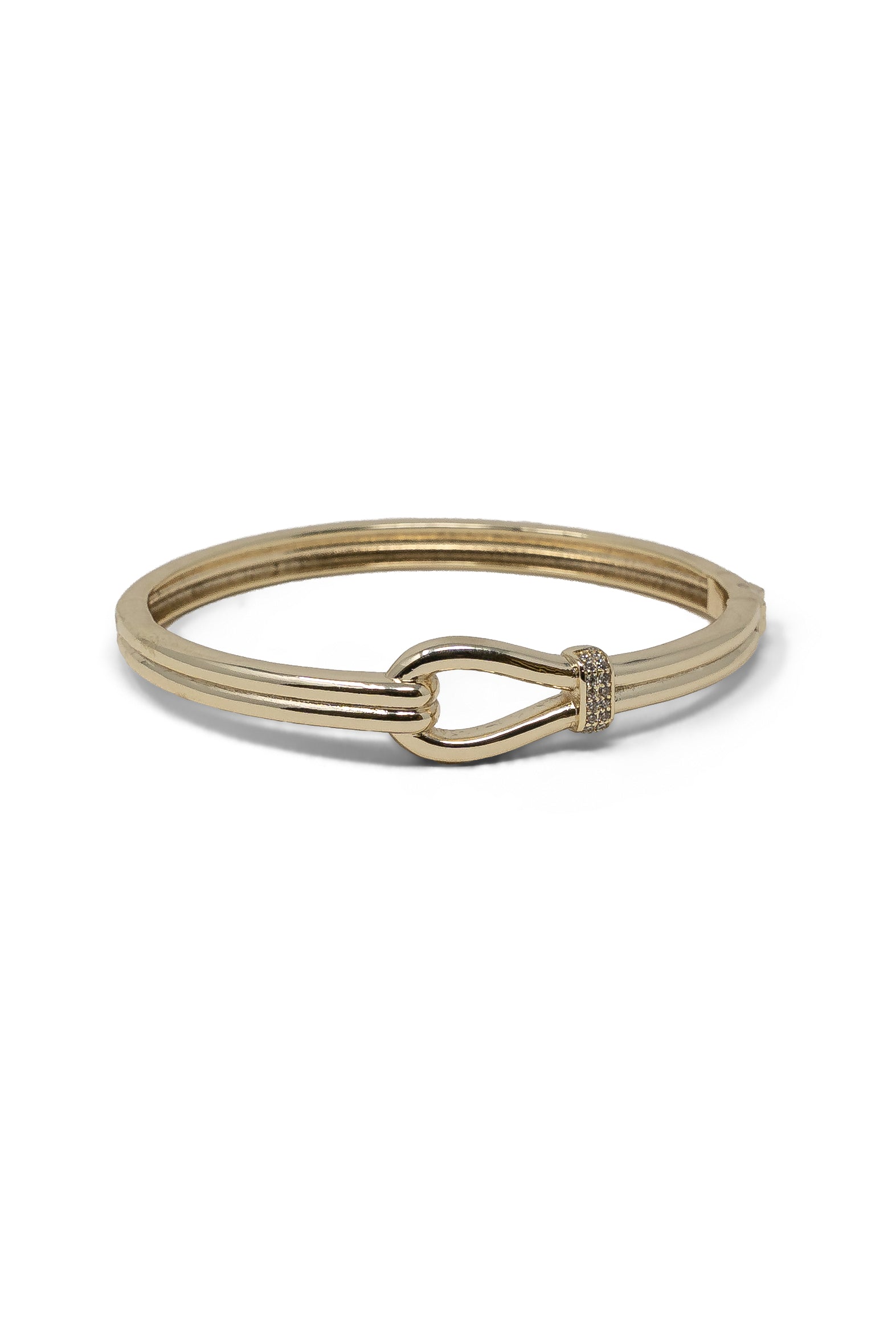 The Loop Bangle with CZ Details