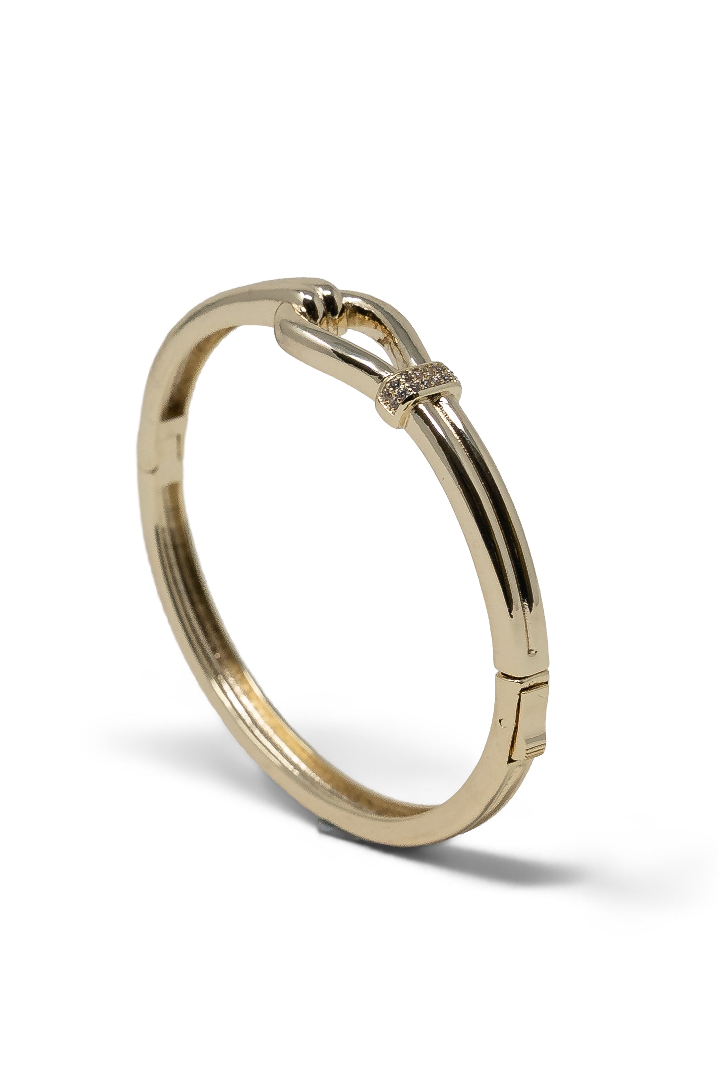 The Loop Bangle with CZ Details