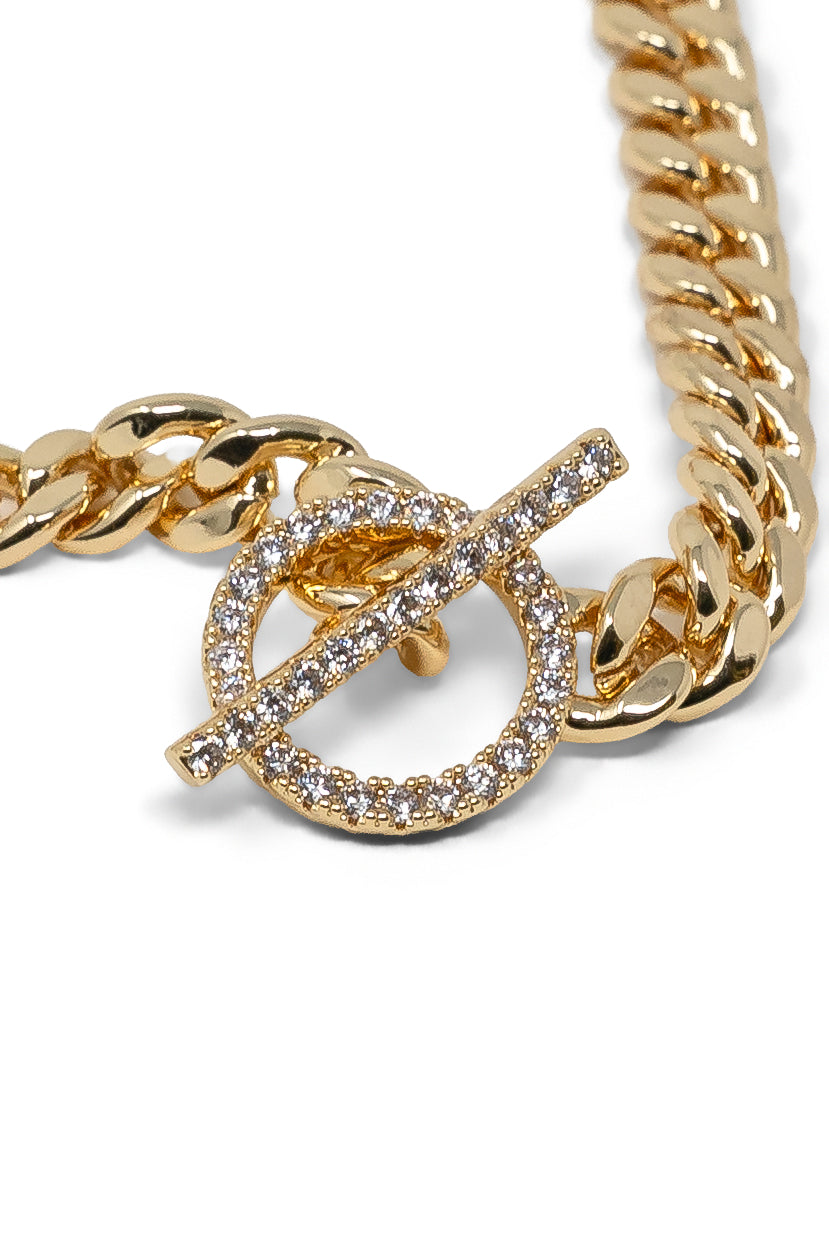 The CZ Toggle Statement Necklace