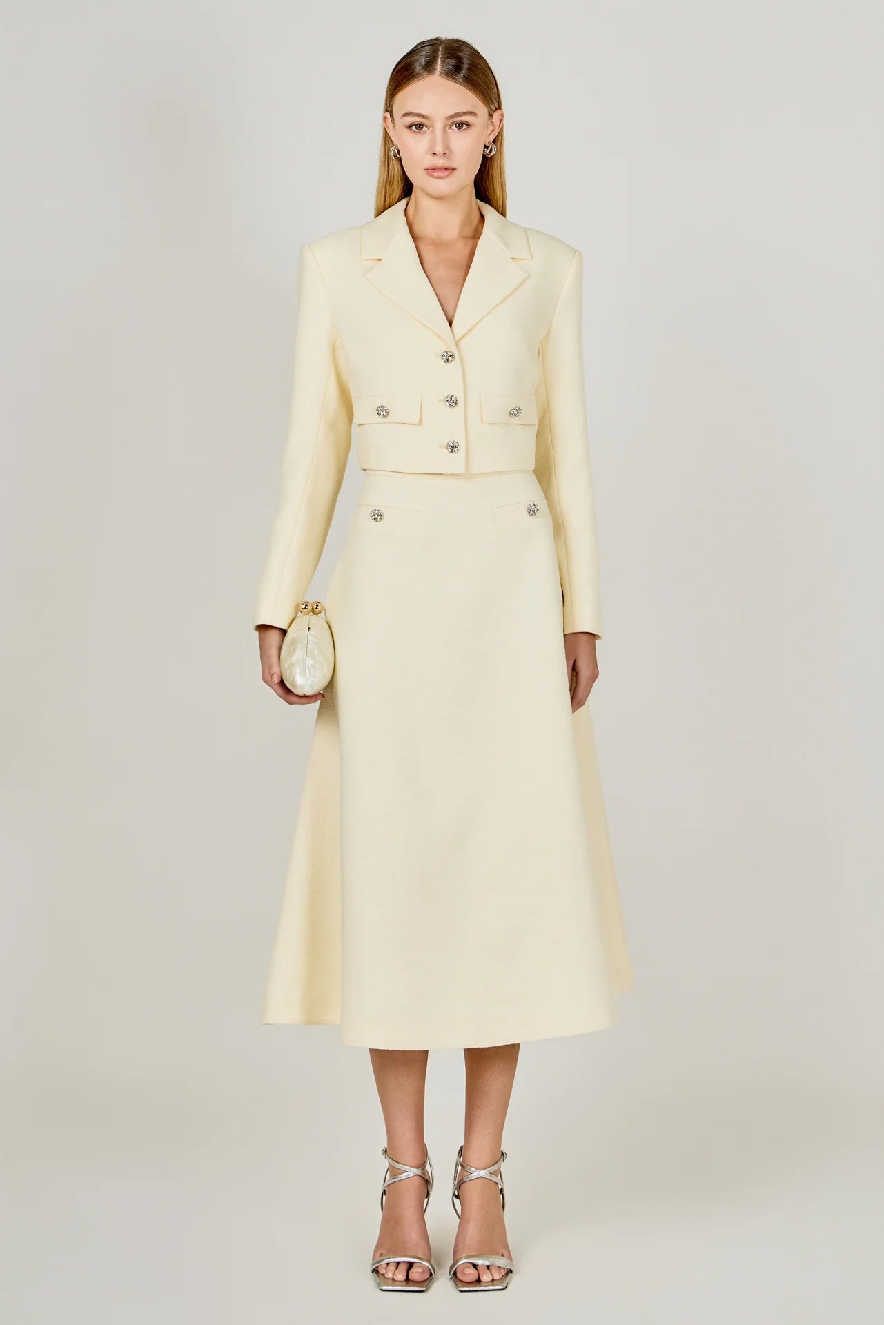 Brielle Cropped Tweed Jacket