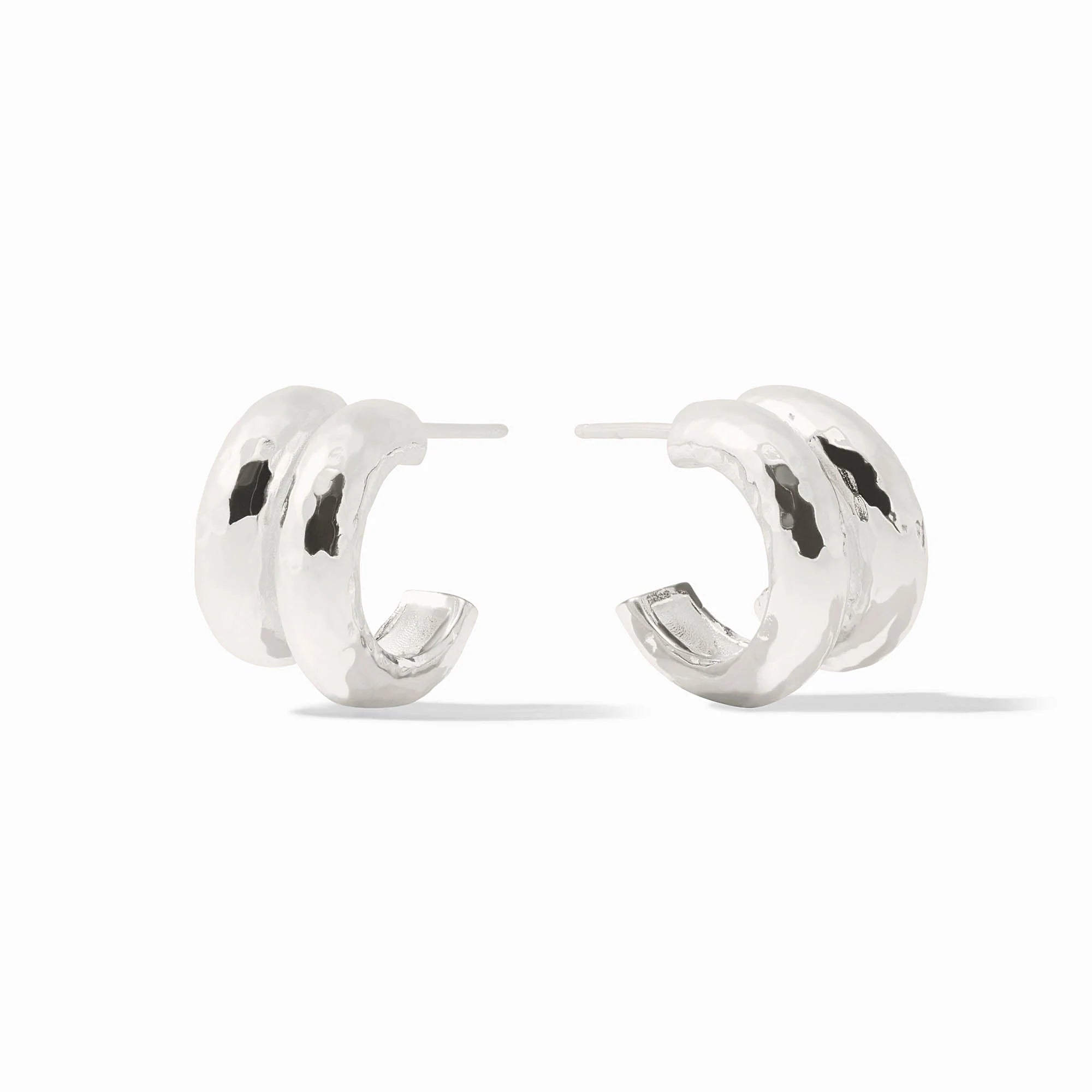 Havana Double Hoop in Silver