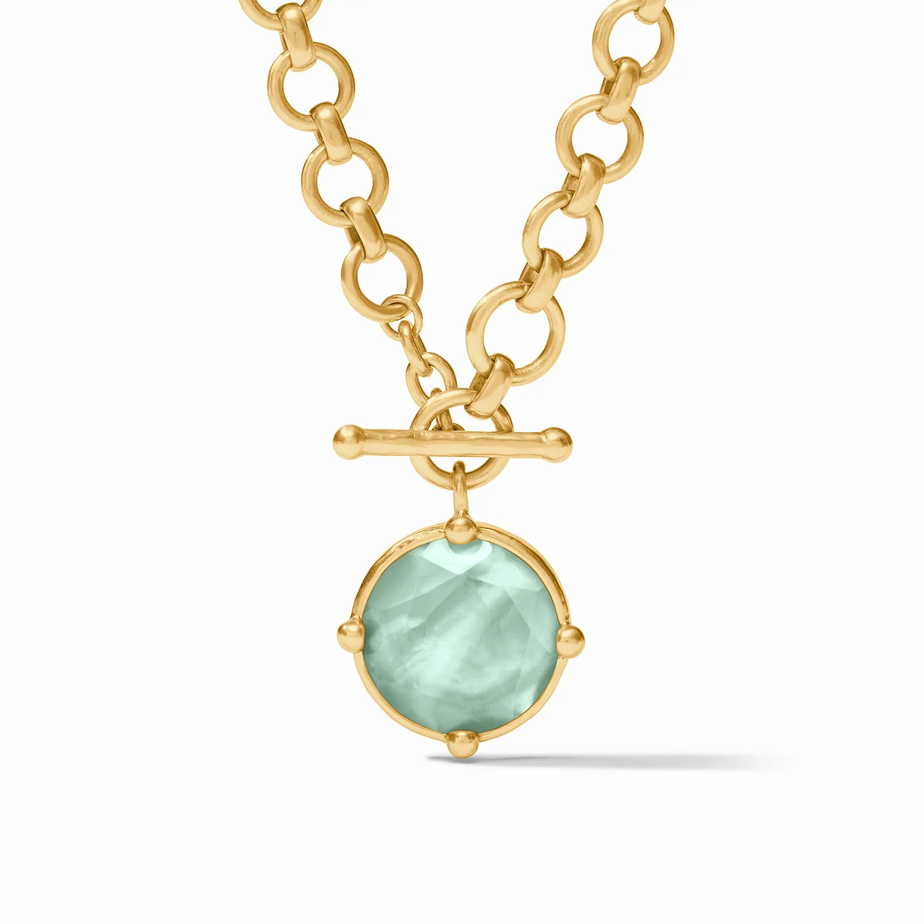 Honeybee Demi Necklace Iridescent Aquamarine Blue