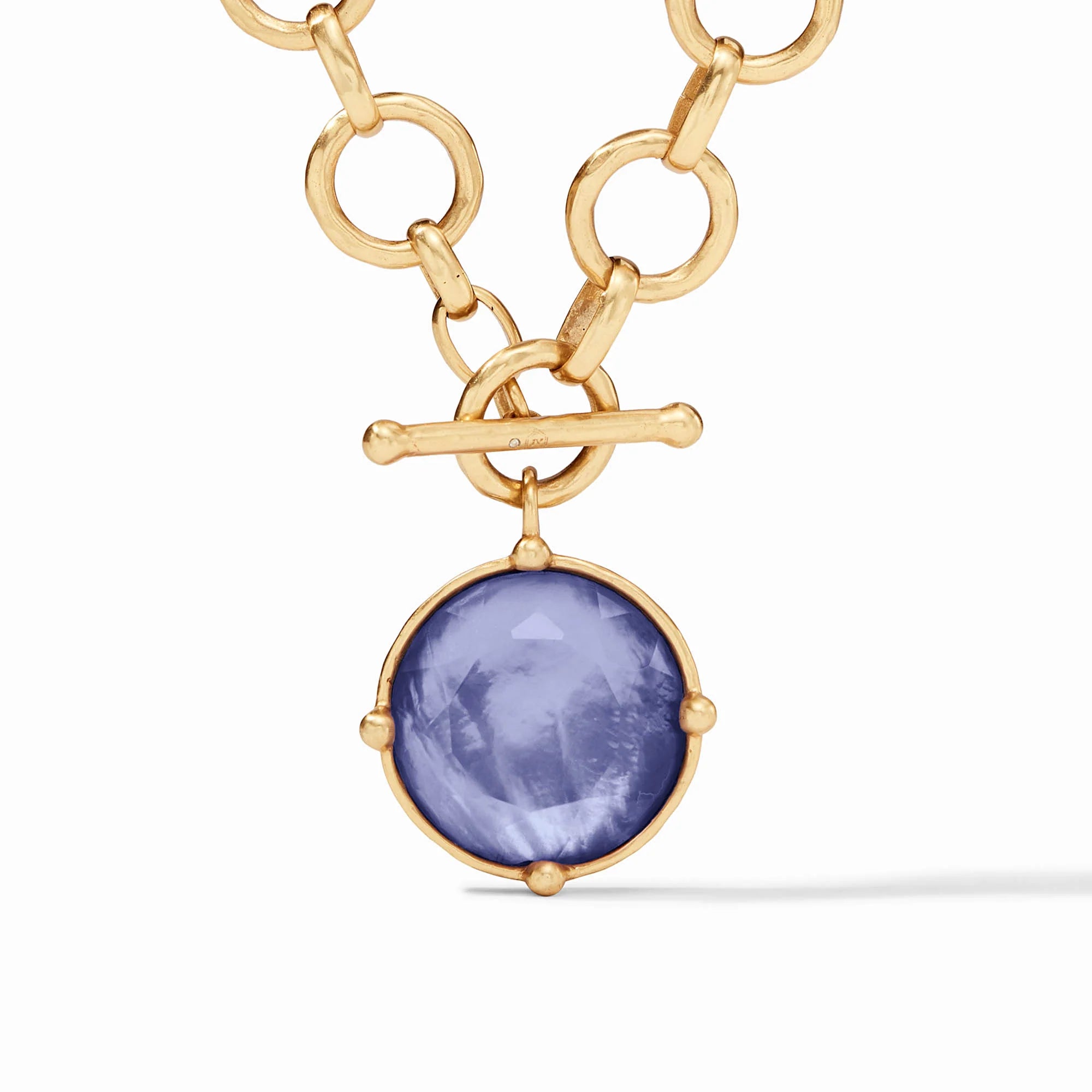 Honeybee Statement Necklace Iridescent Tanzanite Blue