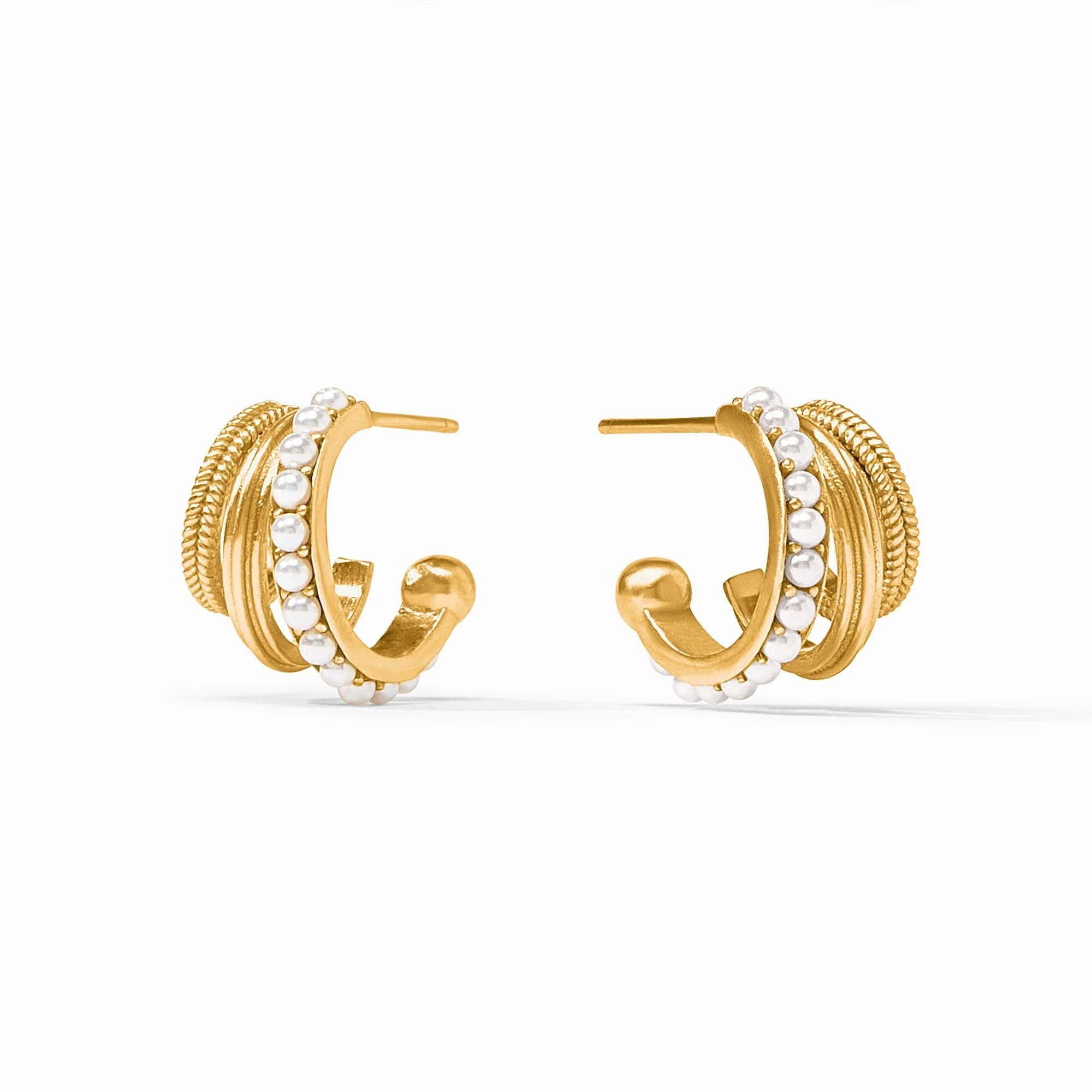 Hydra Triple Hoop Pearl