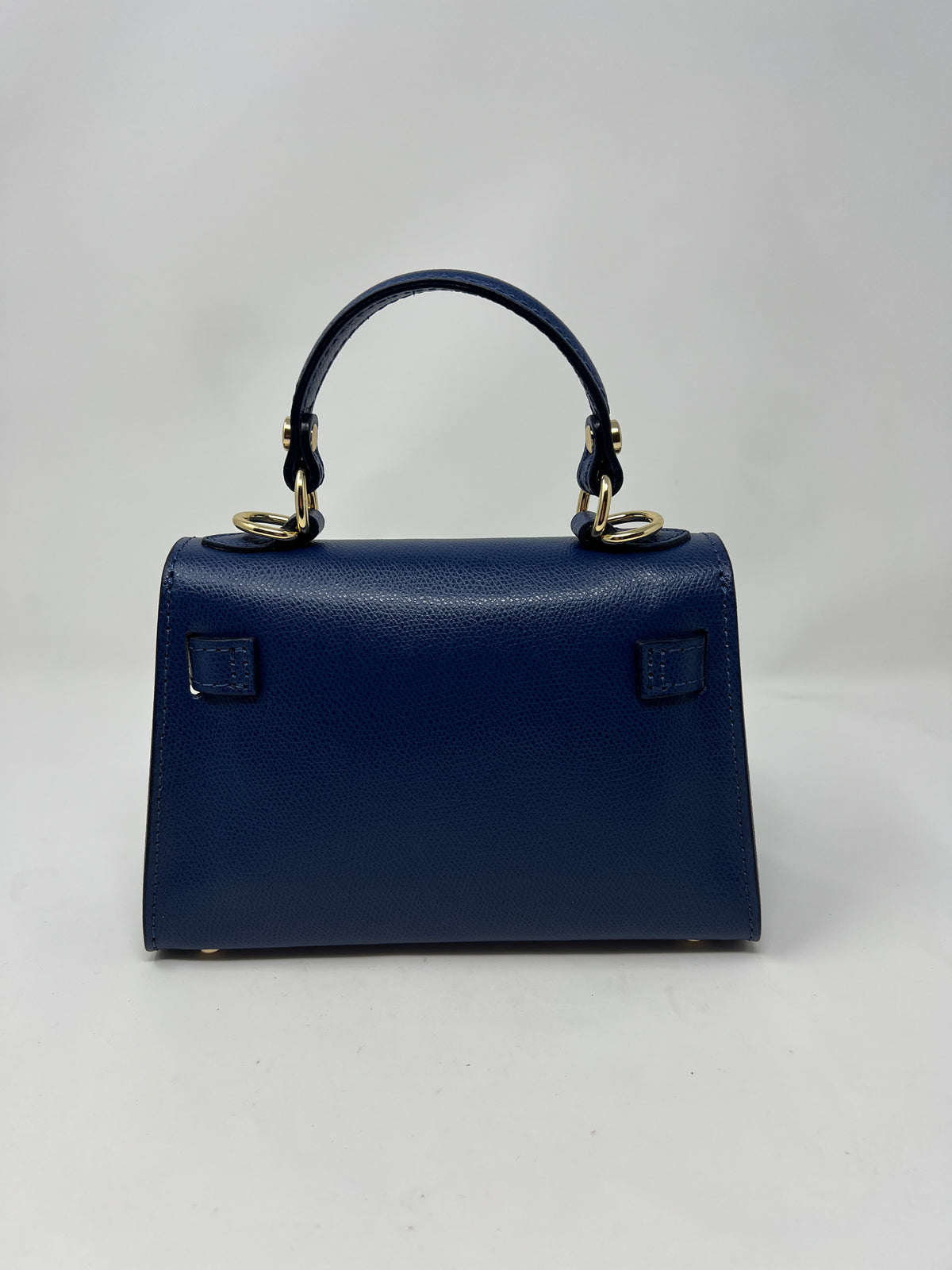 Mini Kallie Genuine Leather Bag in Dark Blue