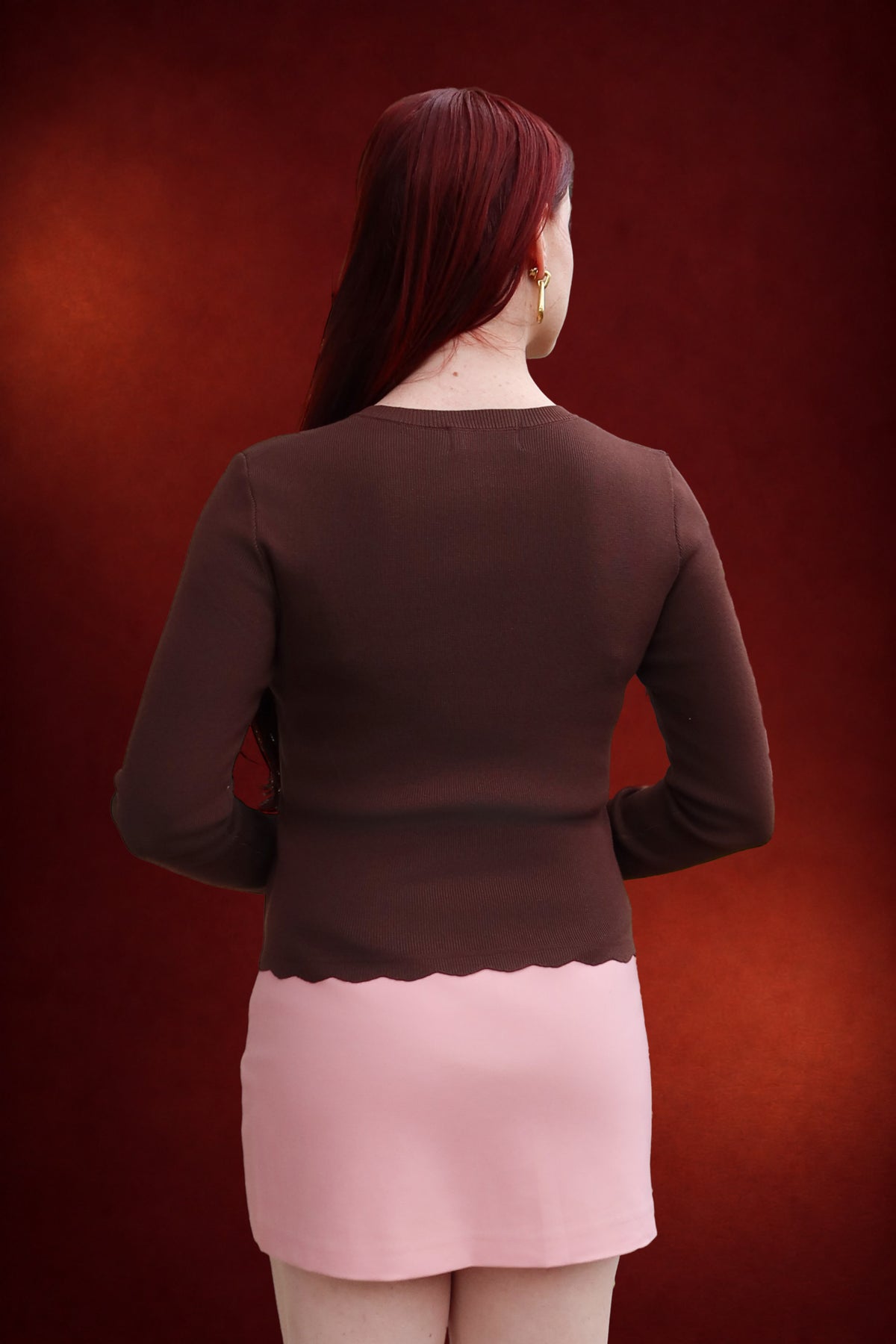 Cut Out Mini Skort in Pink