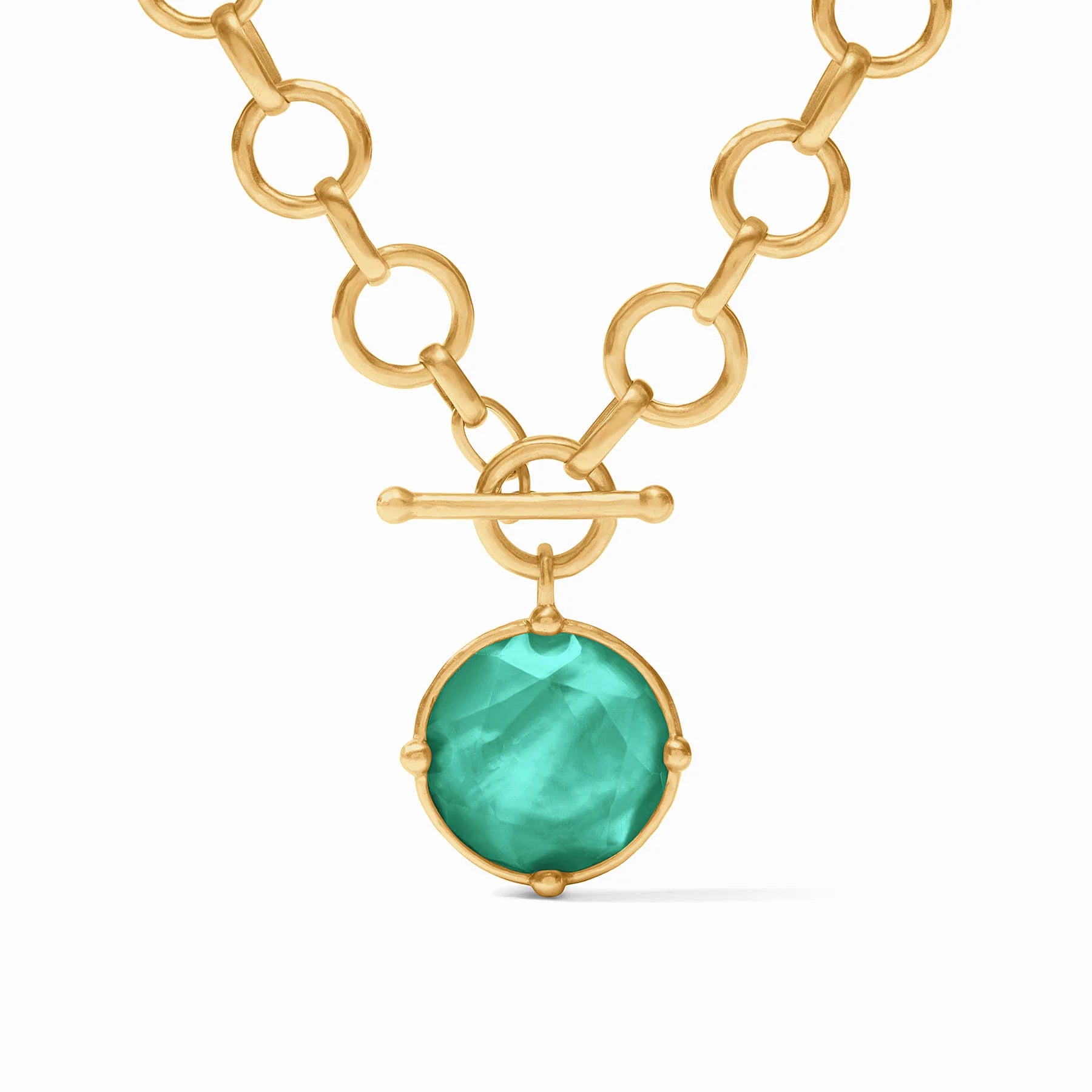 Honeybee Demi Necklace Iridescent Emerald Green