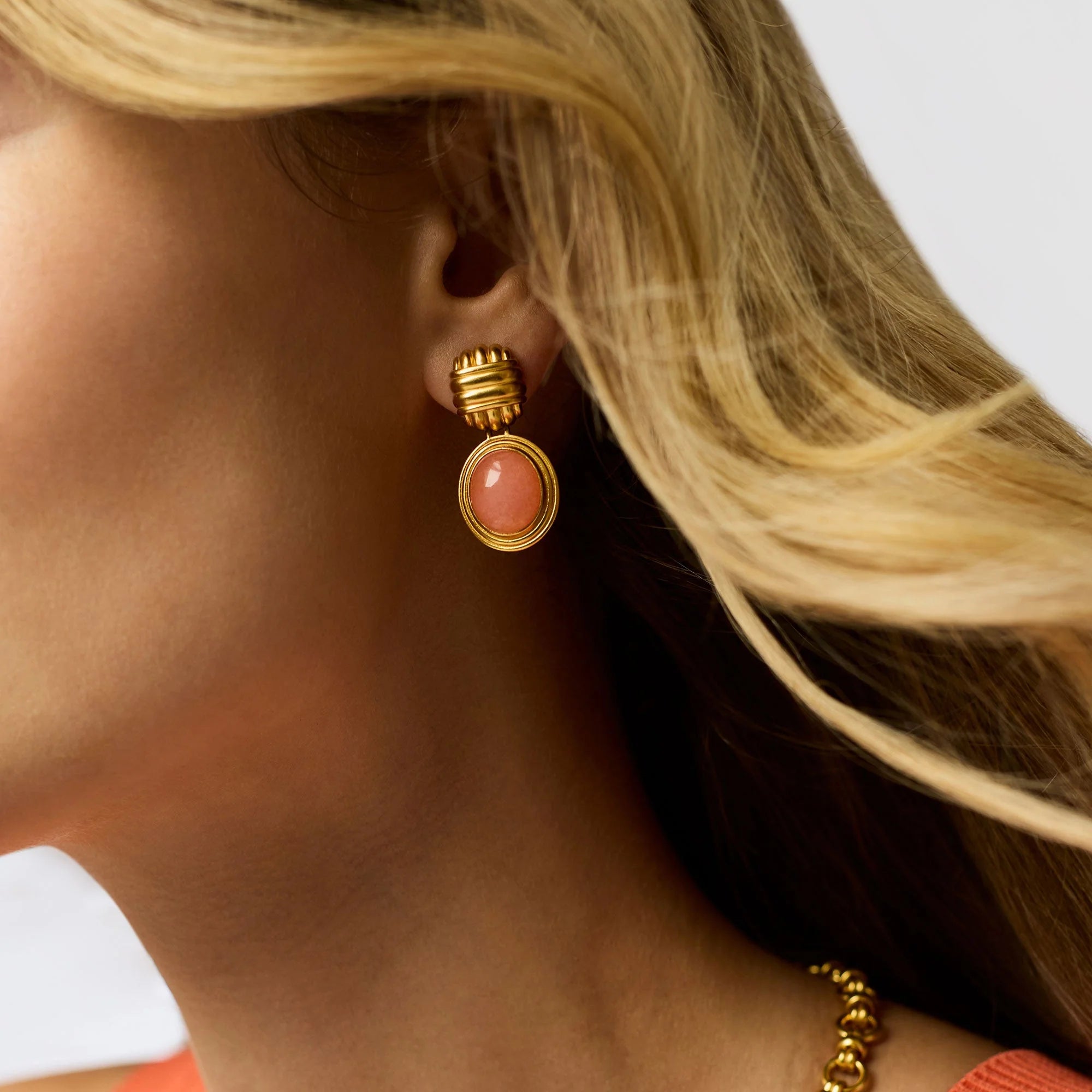 Portofino Stone Earring Aqua Jade