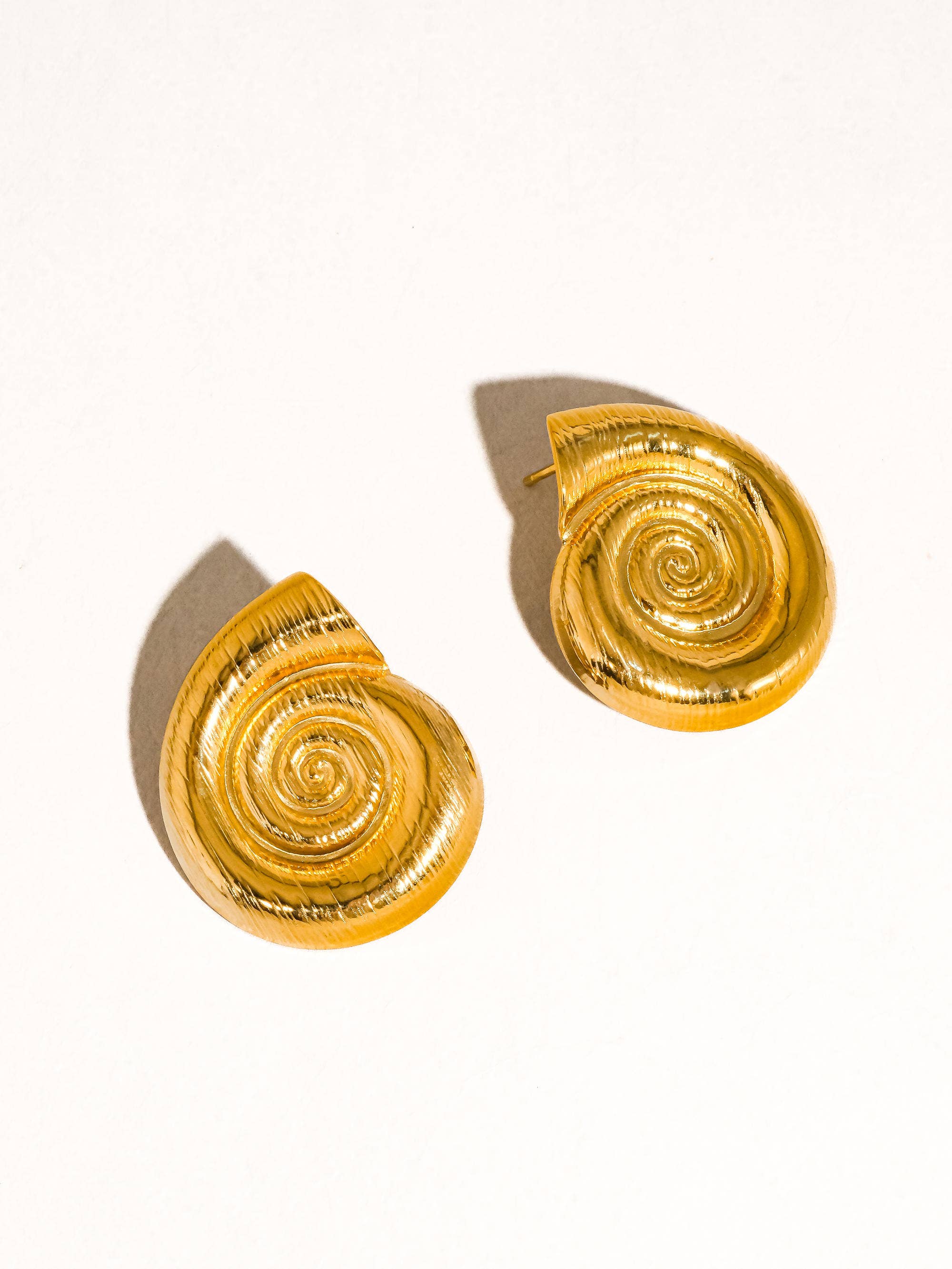 Seashell Statement Studs