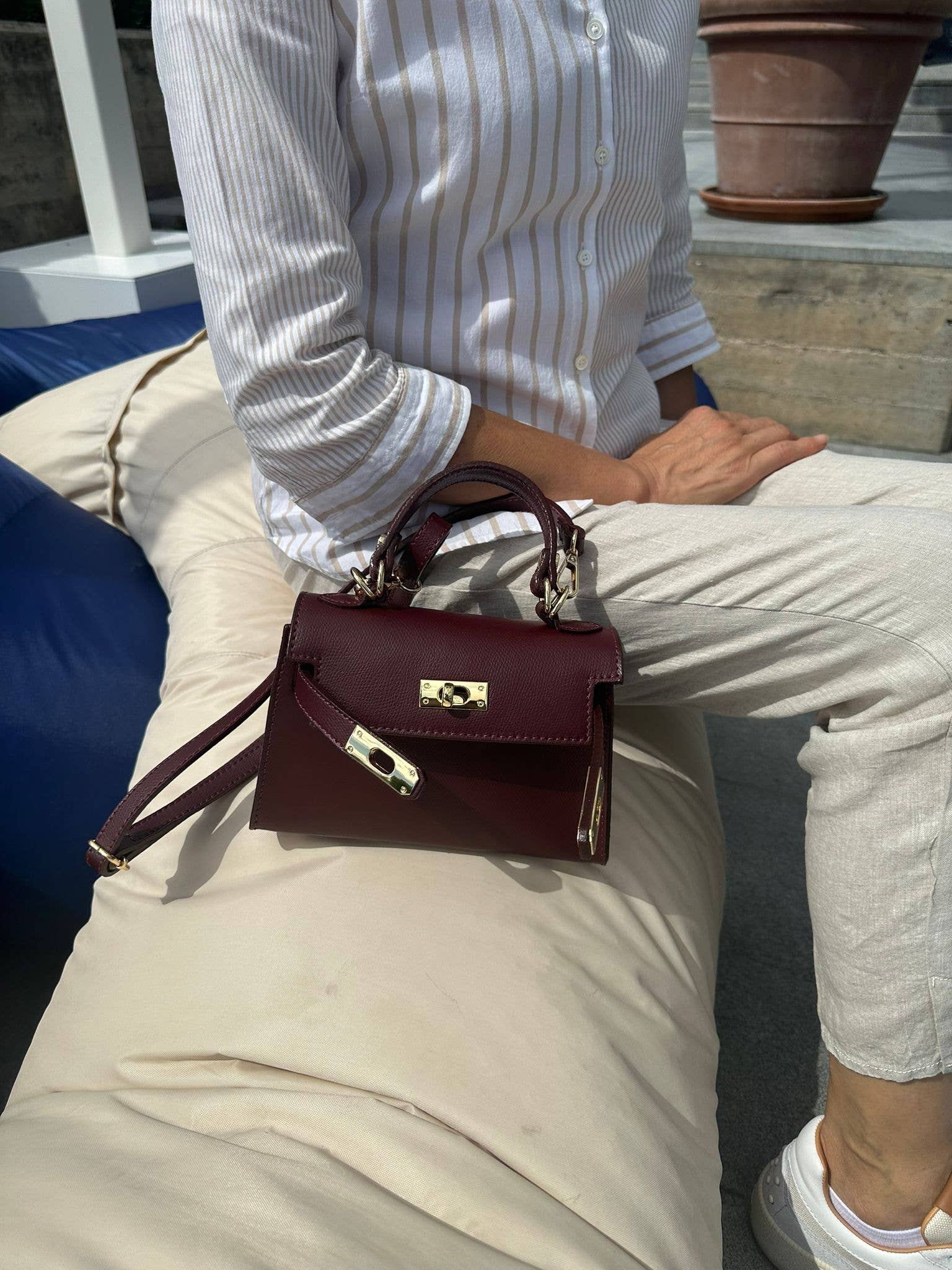 Mini Kallie Genuine Leather Bag