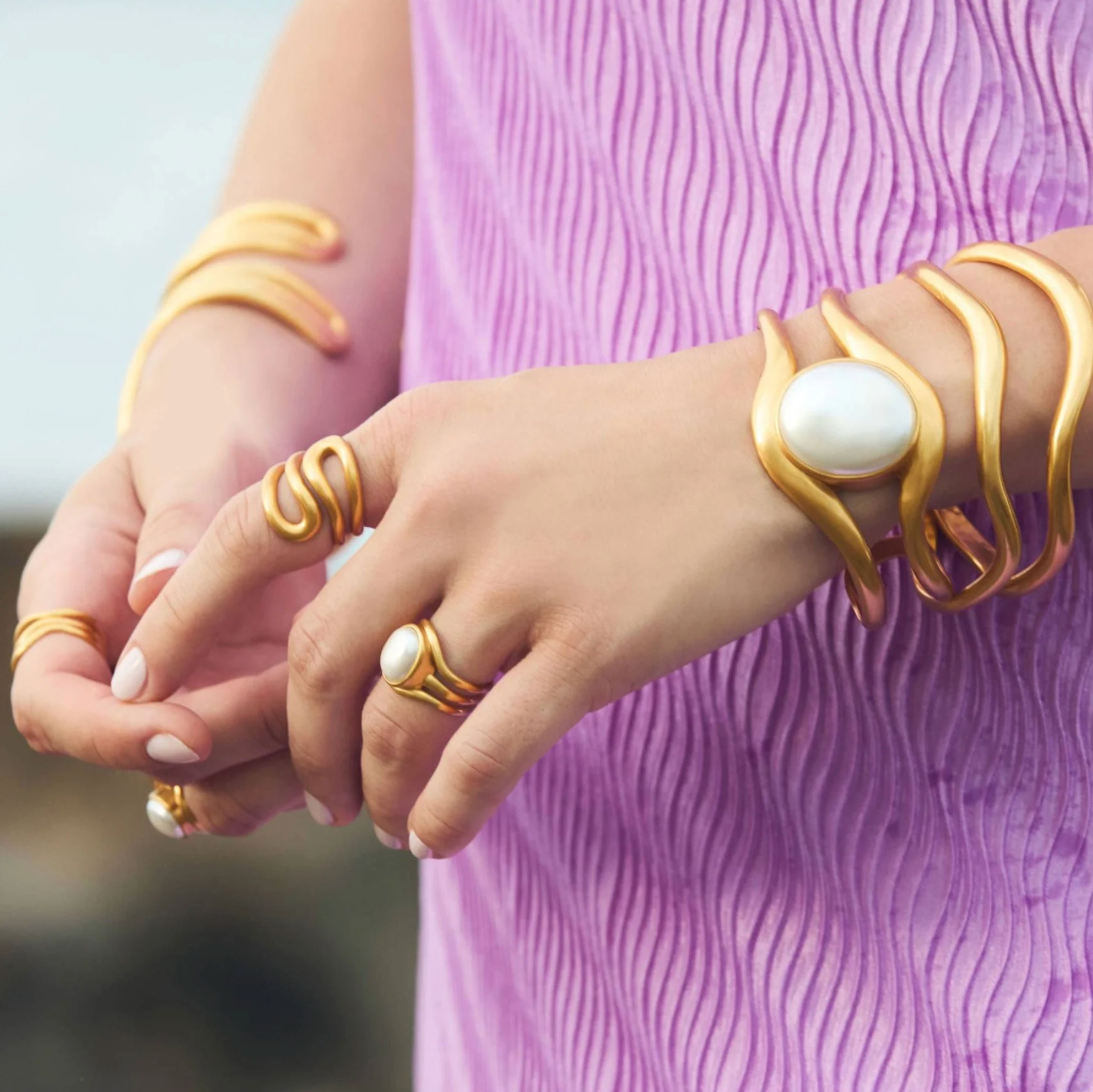 Julie Vos Wave Wrap Ring