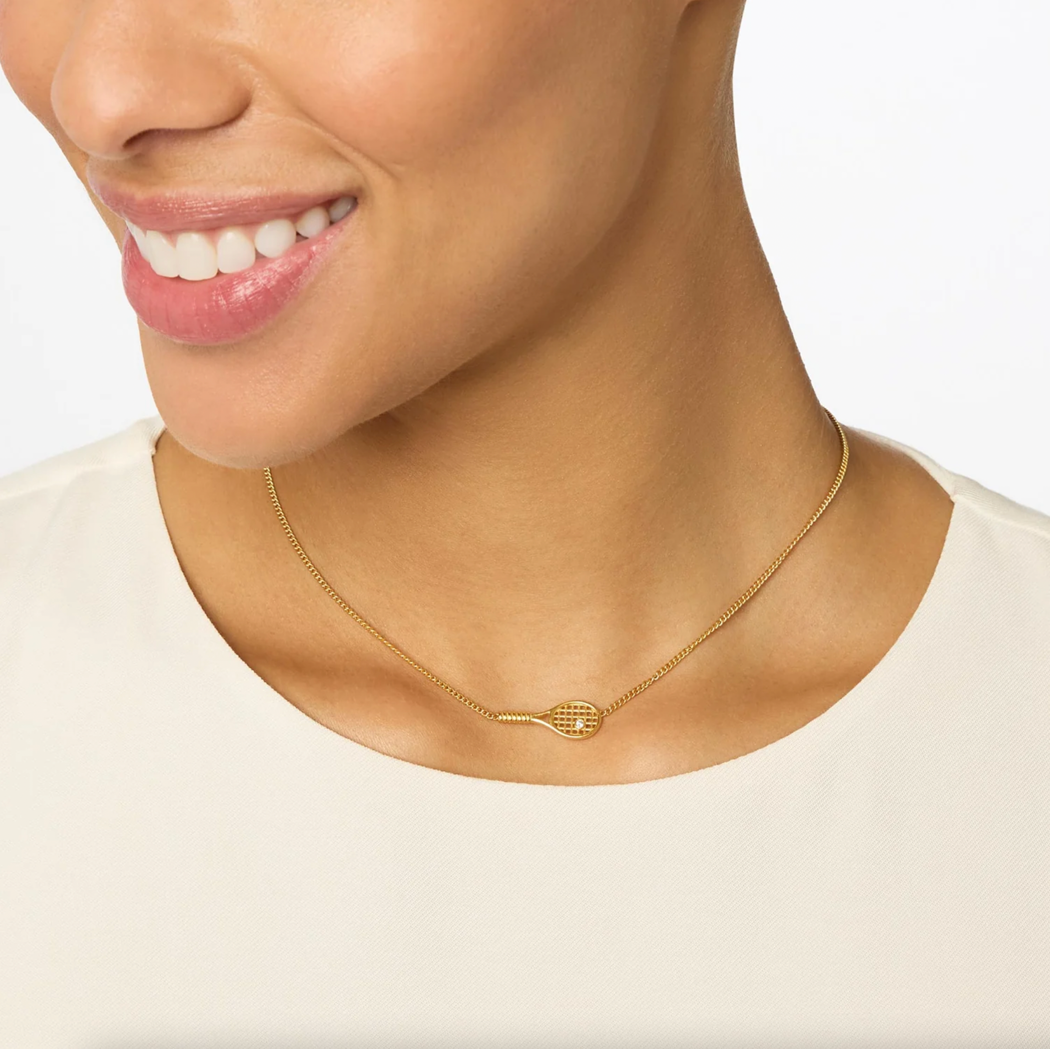 Tennis Racquet Delicate Necklace 2