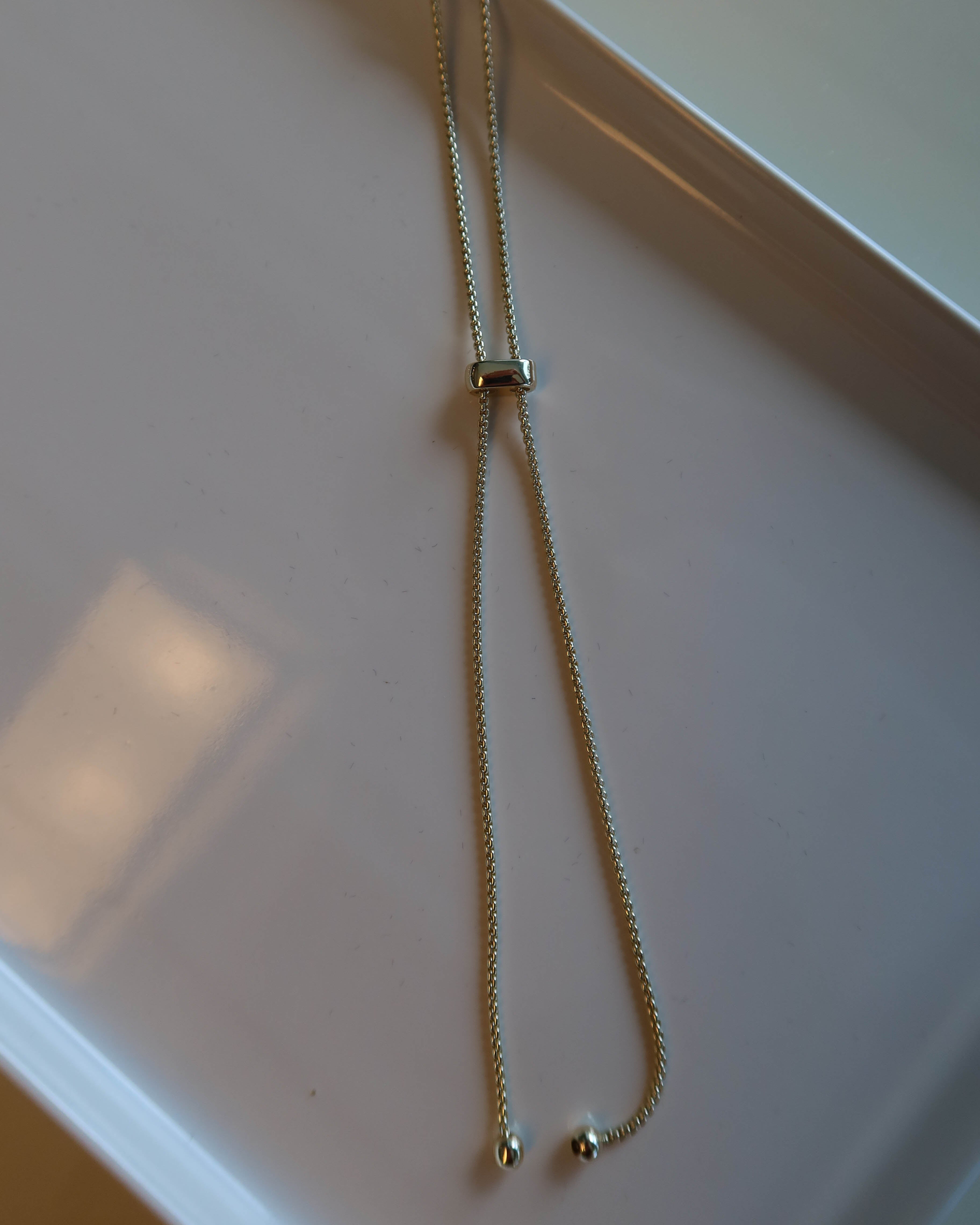 The Puffed Clover Necklace with CZ Details