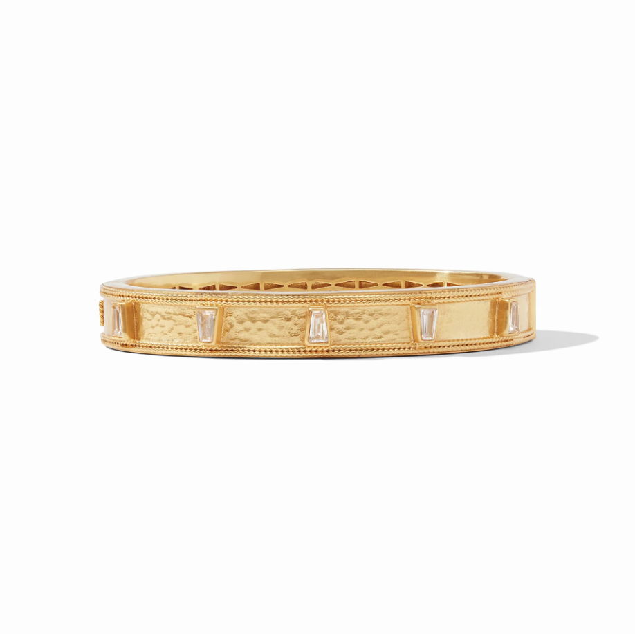 Julie Vos Aurora Hinged Bangle with cubic zirconia