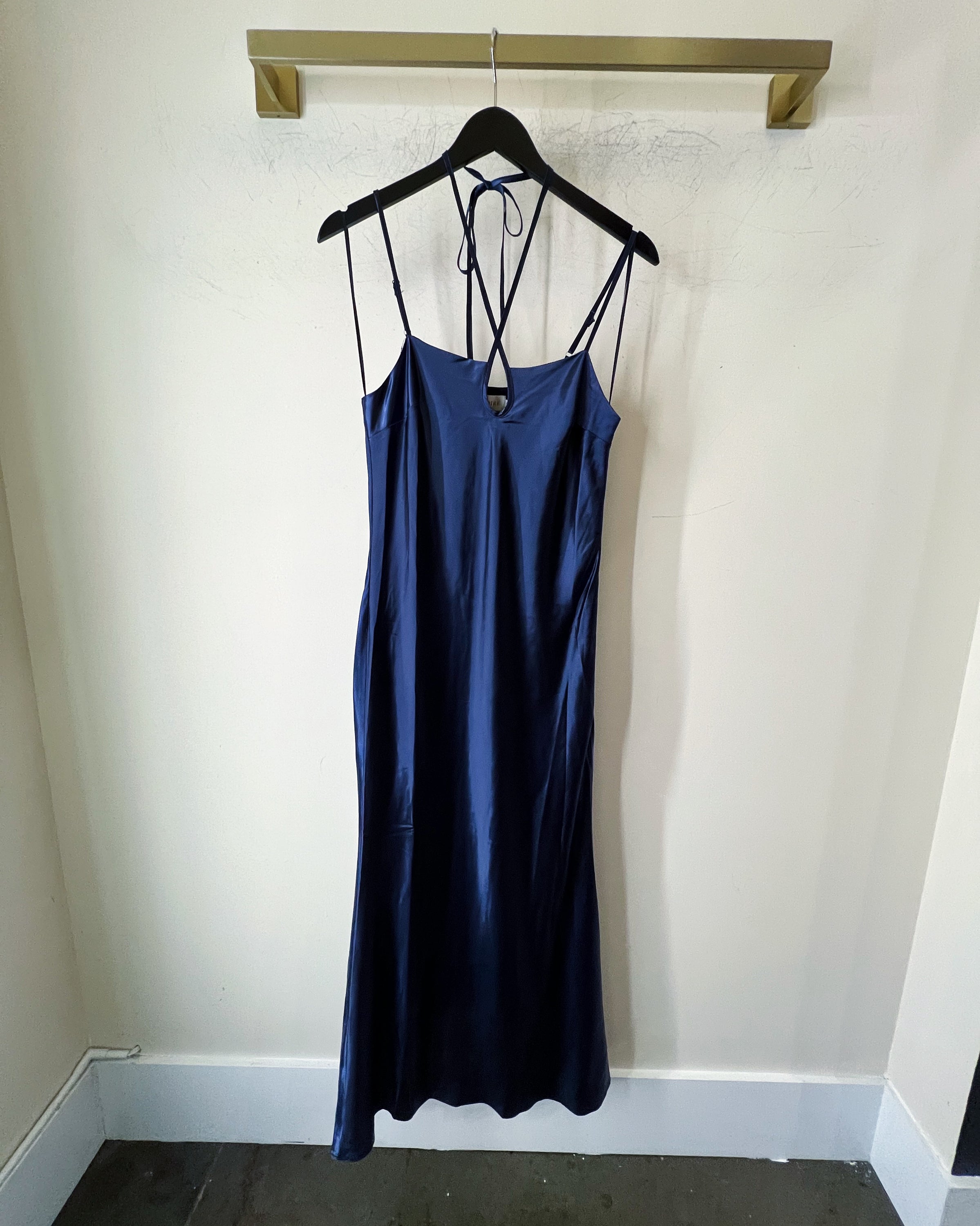 Annabelle Satin Midi Dress