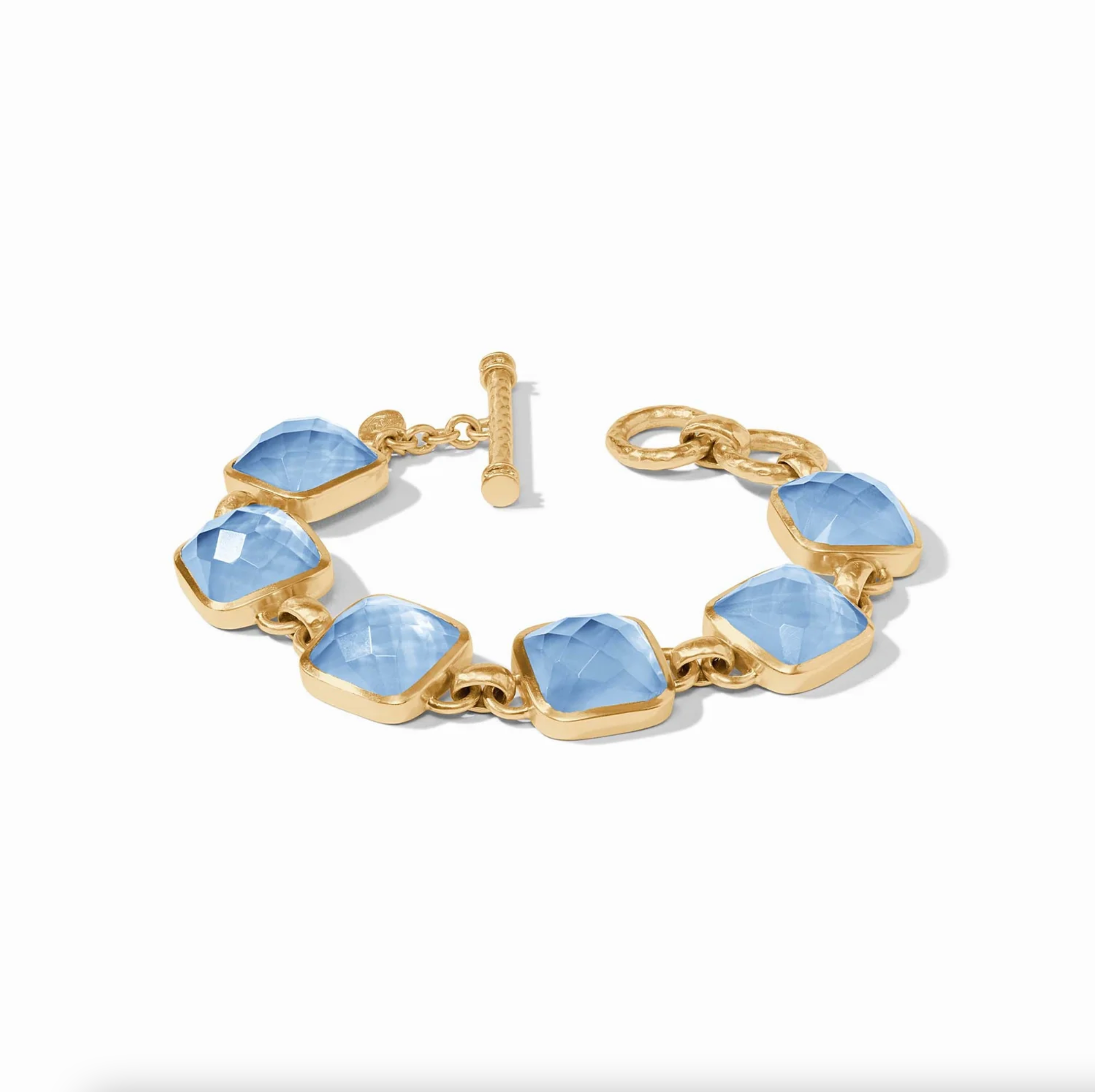 Catalina Stone Bracelet Iridescent Chalcedony Blue