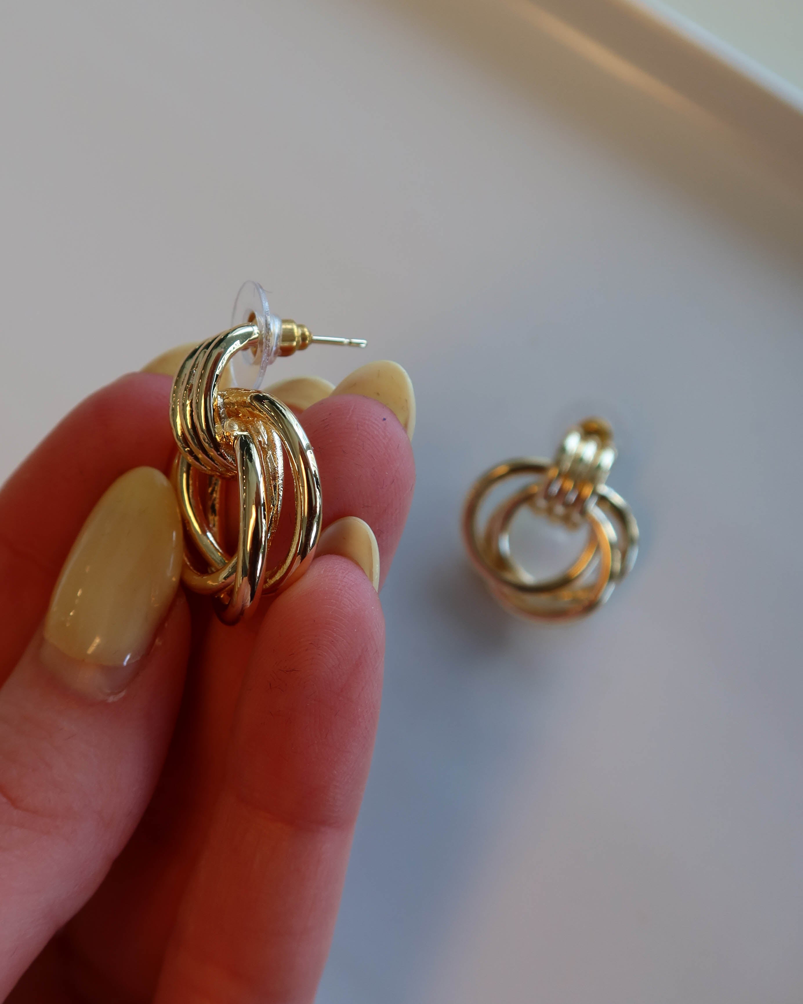 Modern Doorknocker Earrings