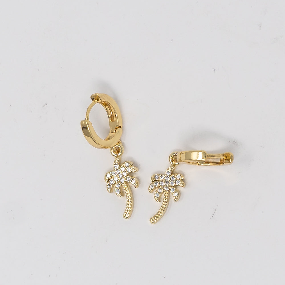 Palm Tree Dangle Earring