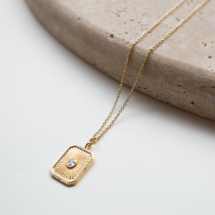 Shale Medallion Necklace