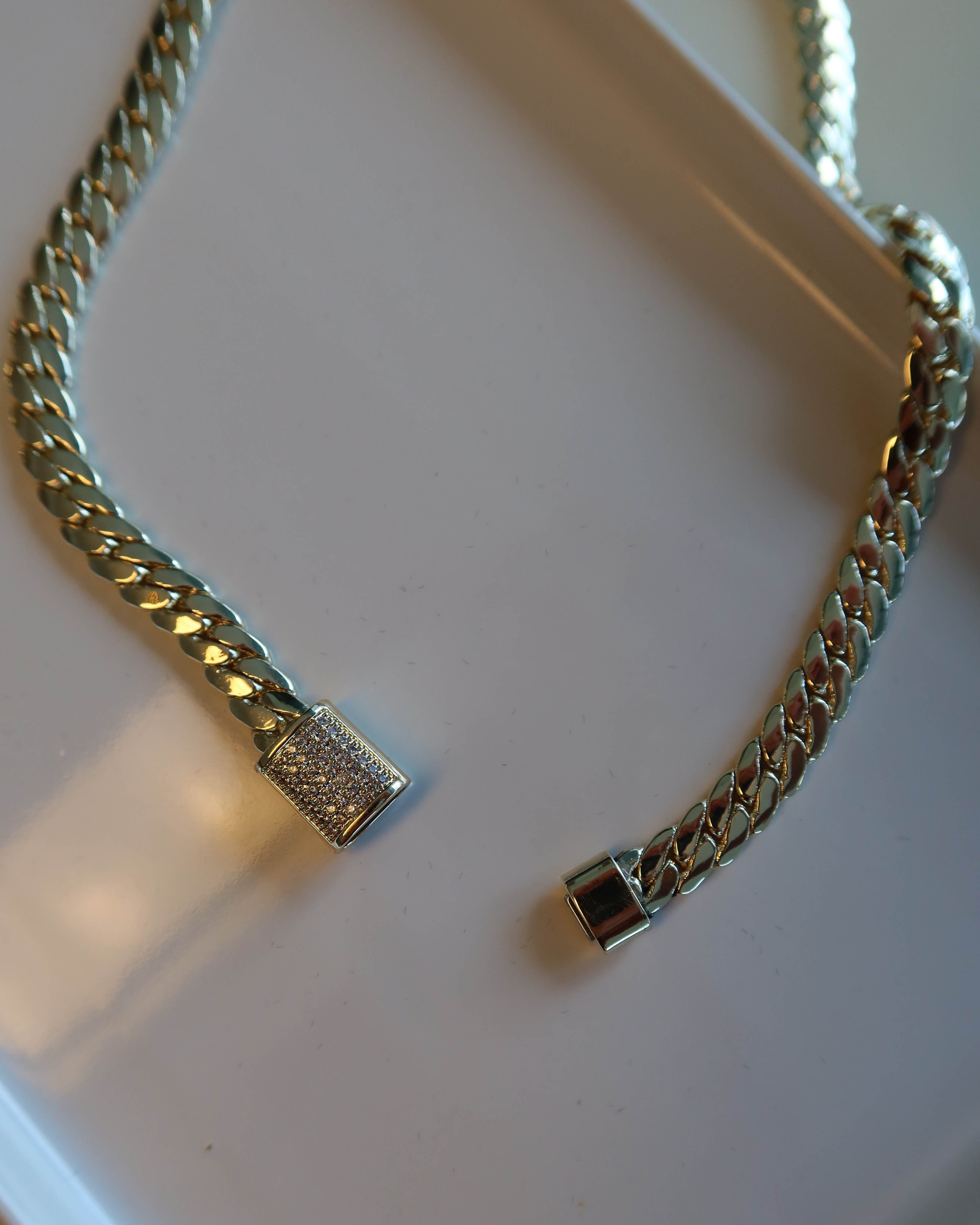 The Luxe Chain Necklace with CZ Details