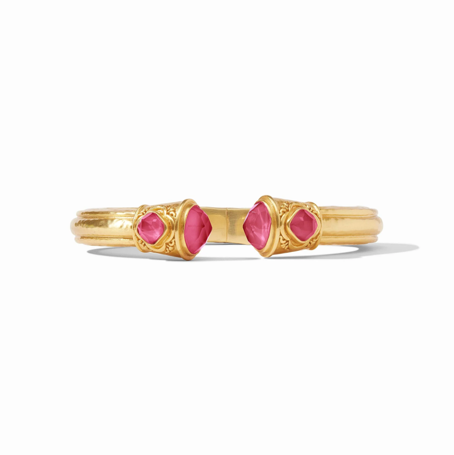 Julie Vos Astor Demi Cuff in raspberry