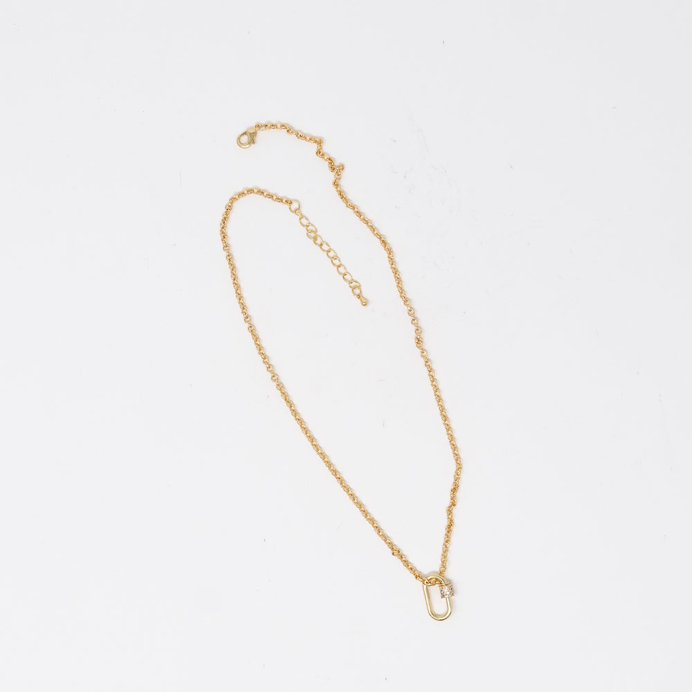 Carabiner Pendant Necklace